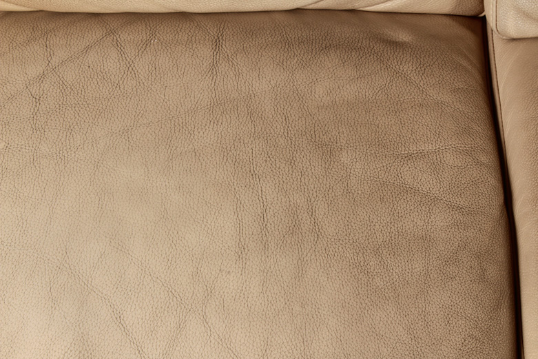 Contemporary Faux-Leather Sofa