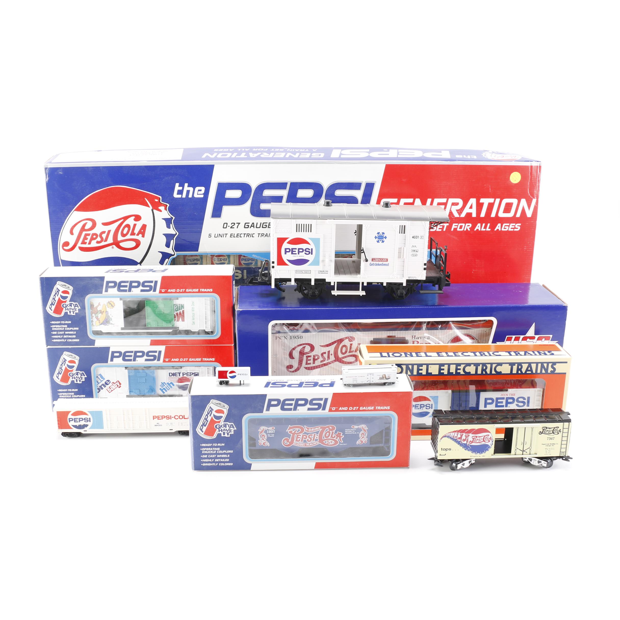 Pepsi Train Set and Train Cars