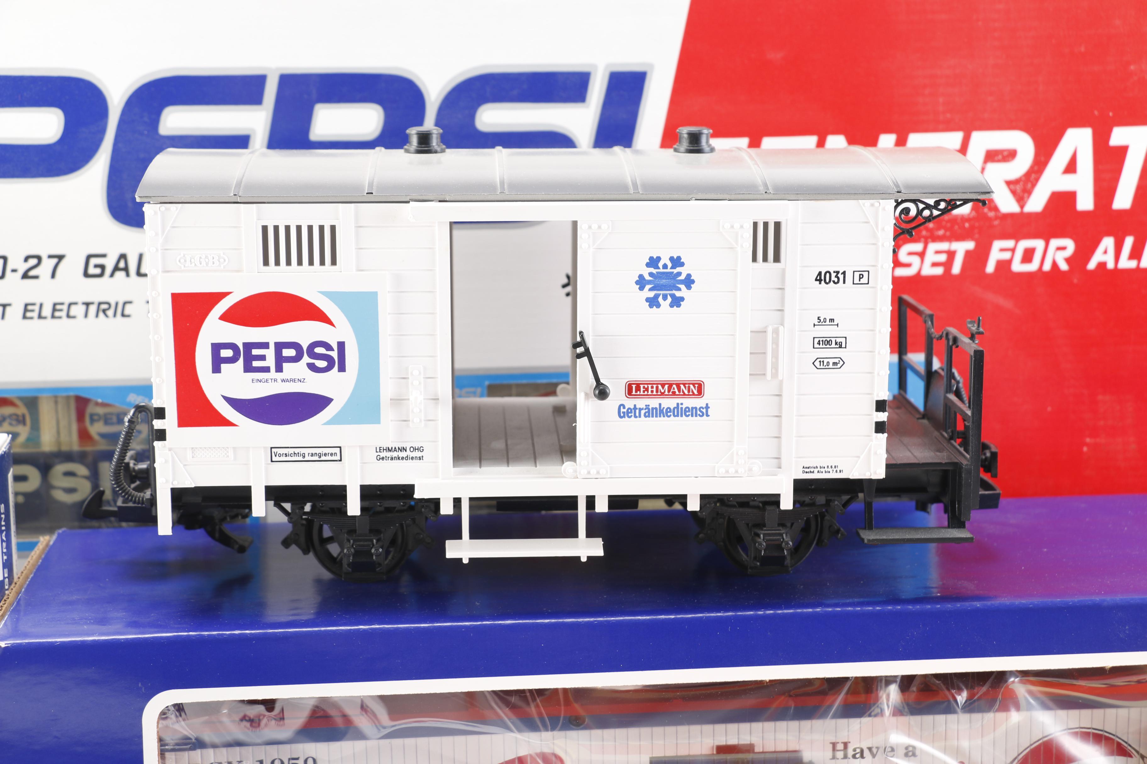 Pepsi Train Set and Train Cars