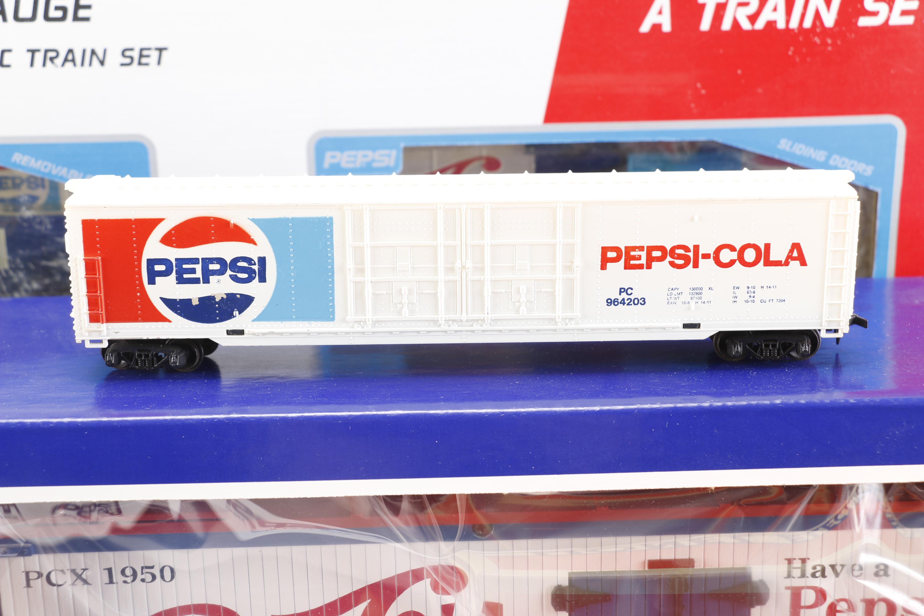 Pepsi Train Set and Train Cars