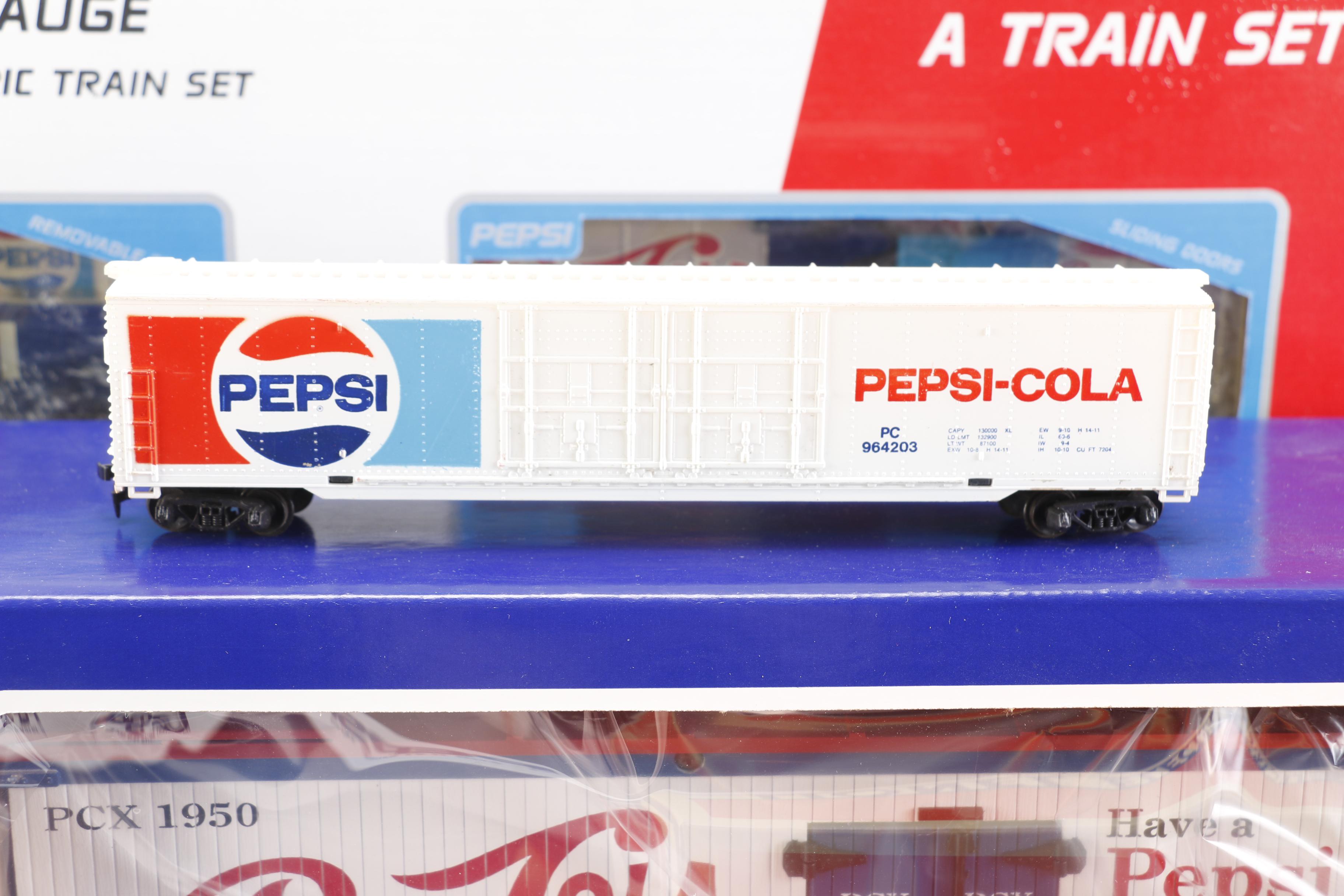 Pepsi Train Set and Train Cars