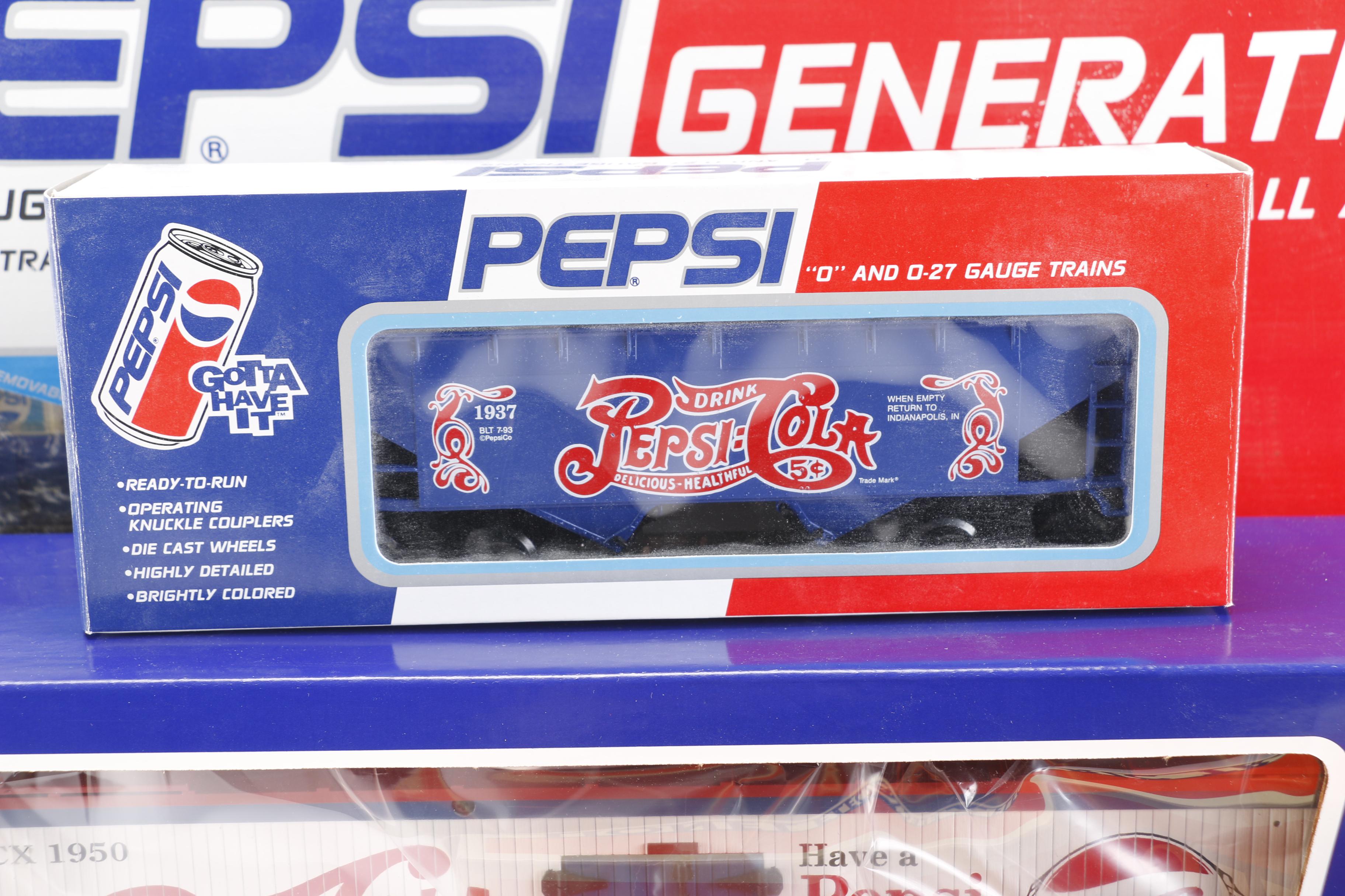 Pepsi Train Set and Train Cars