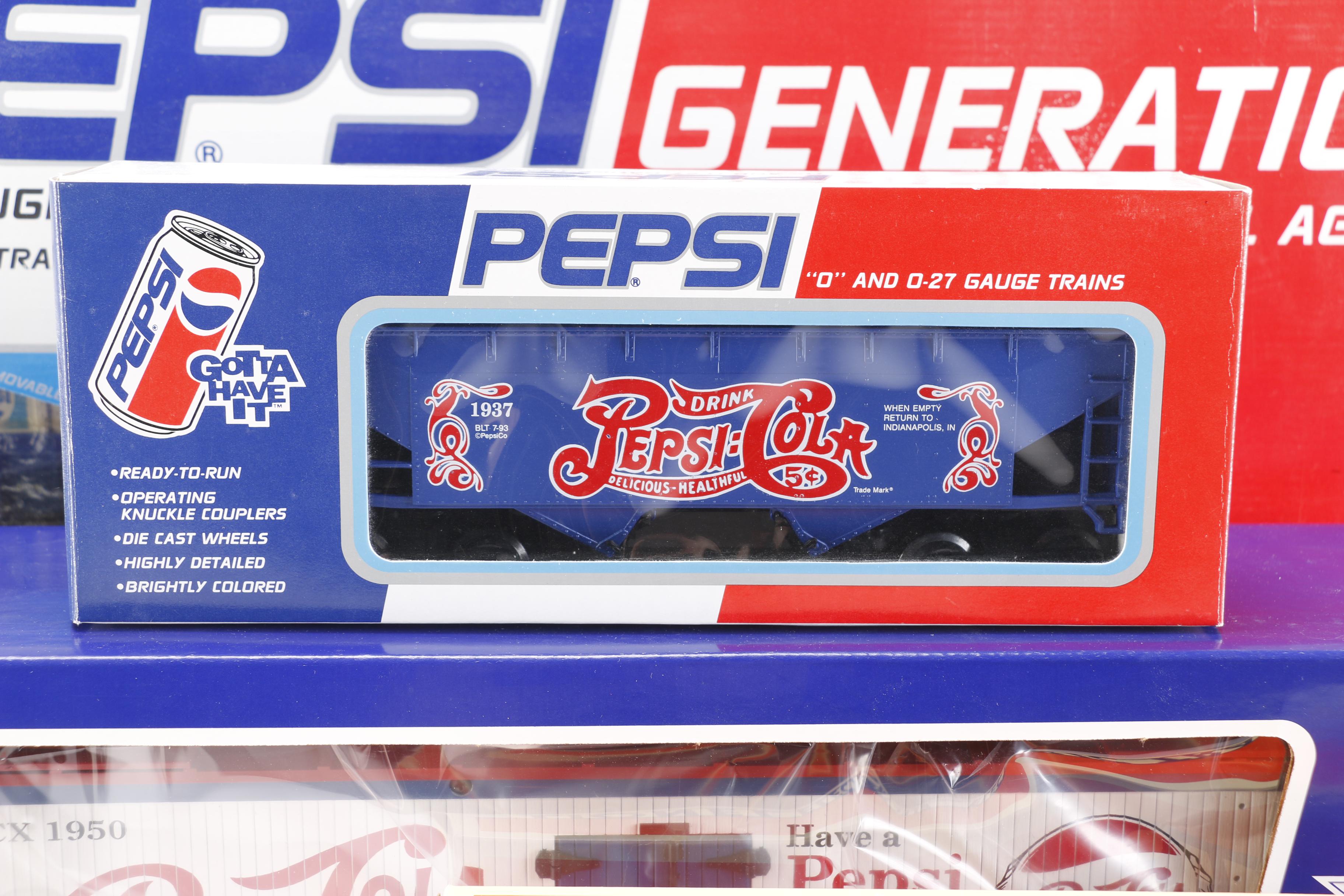 Pepsi Train Set and Train Cars