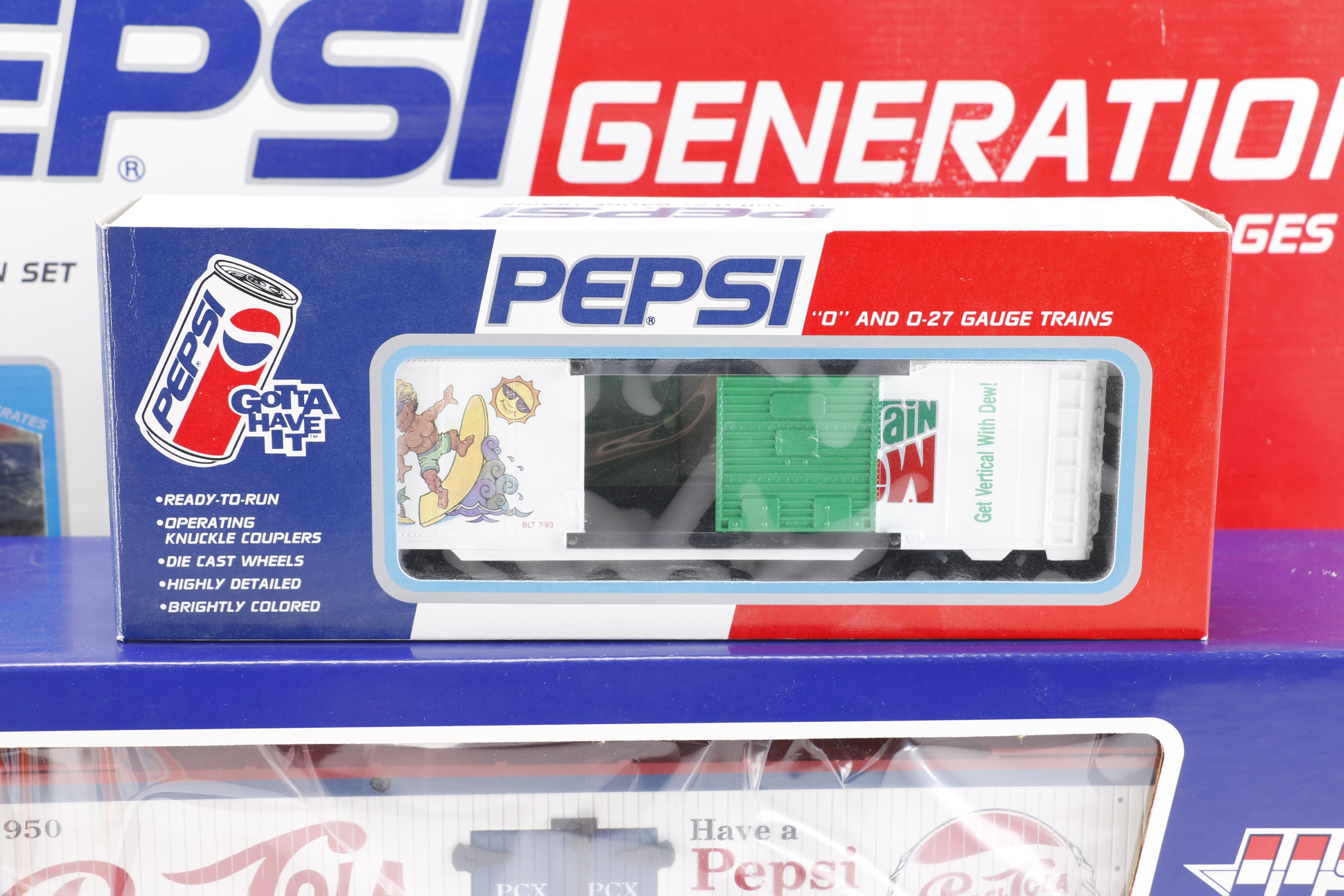 Pepsi Train Set and Train Cars