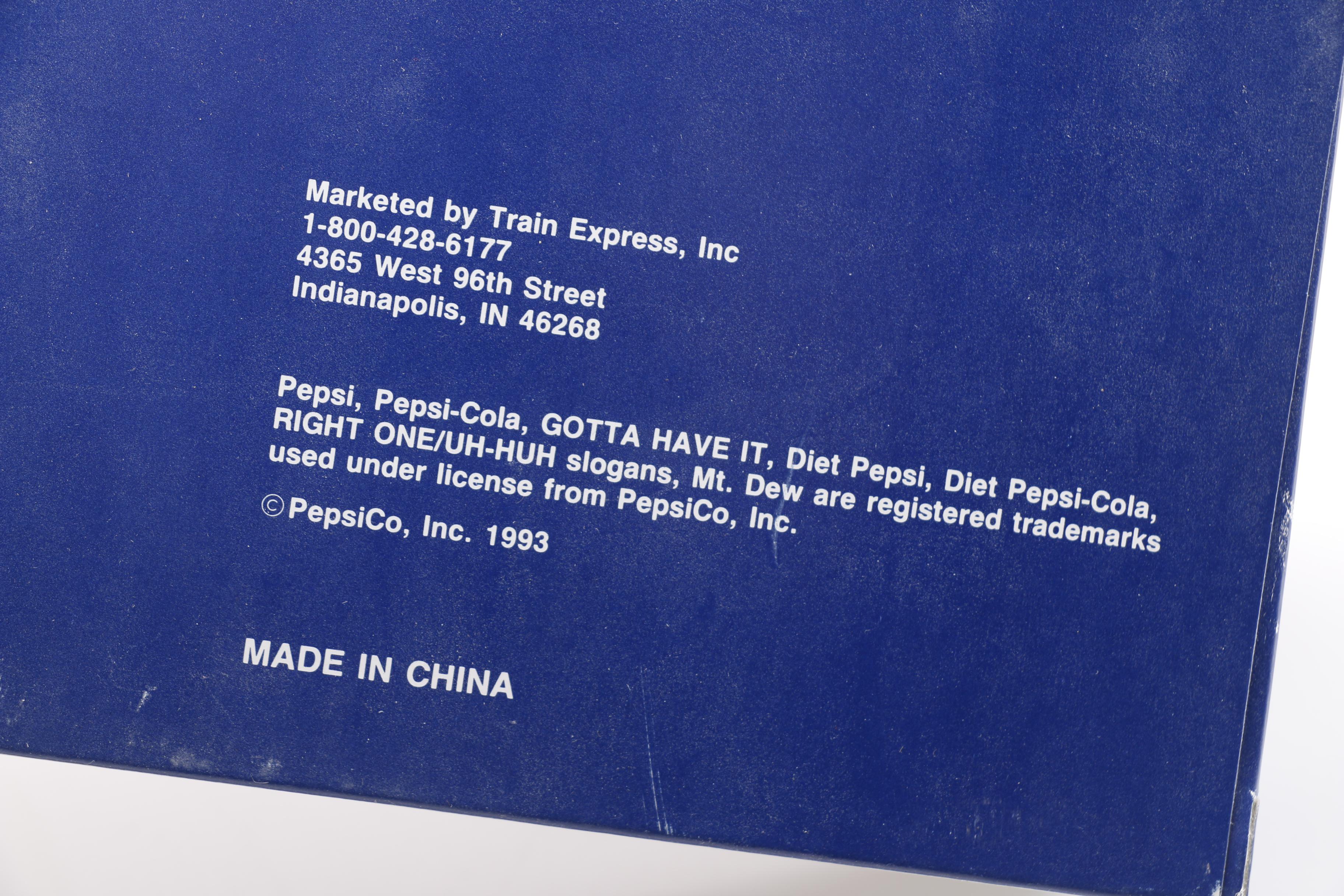 Pepsi Train Set and Train Cars