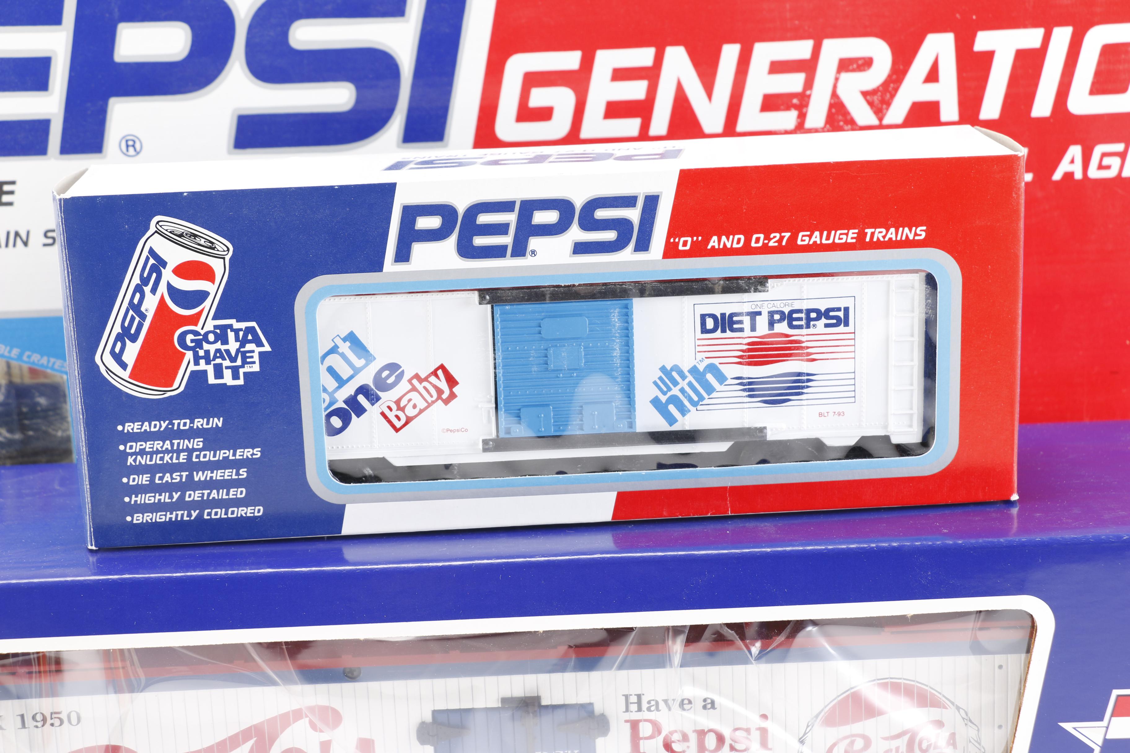 Pepsi Train Set and Train Cars