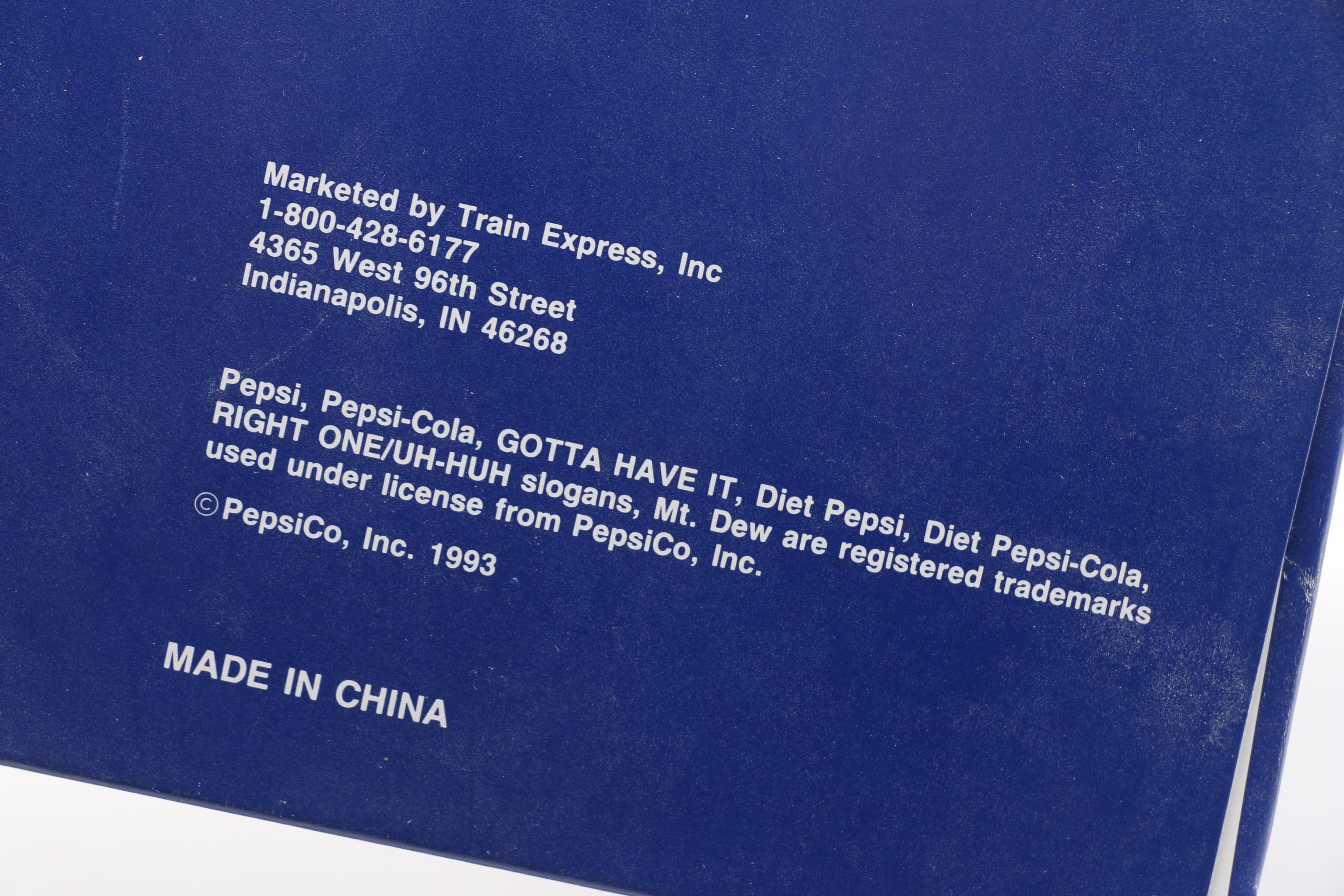 Pepsi Train Set and Train Cars