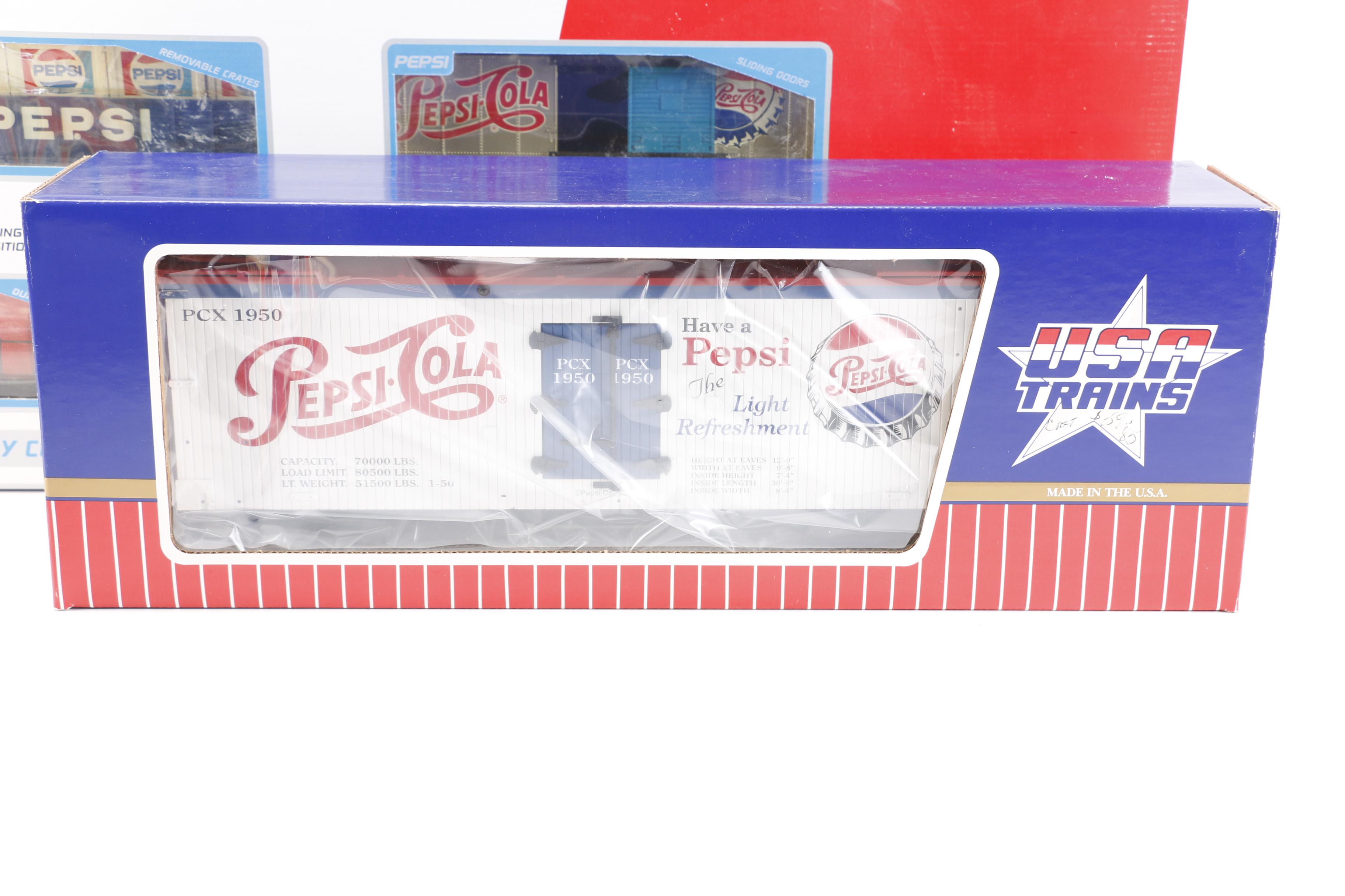 Pepsi Train Set and Train Cars