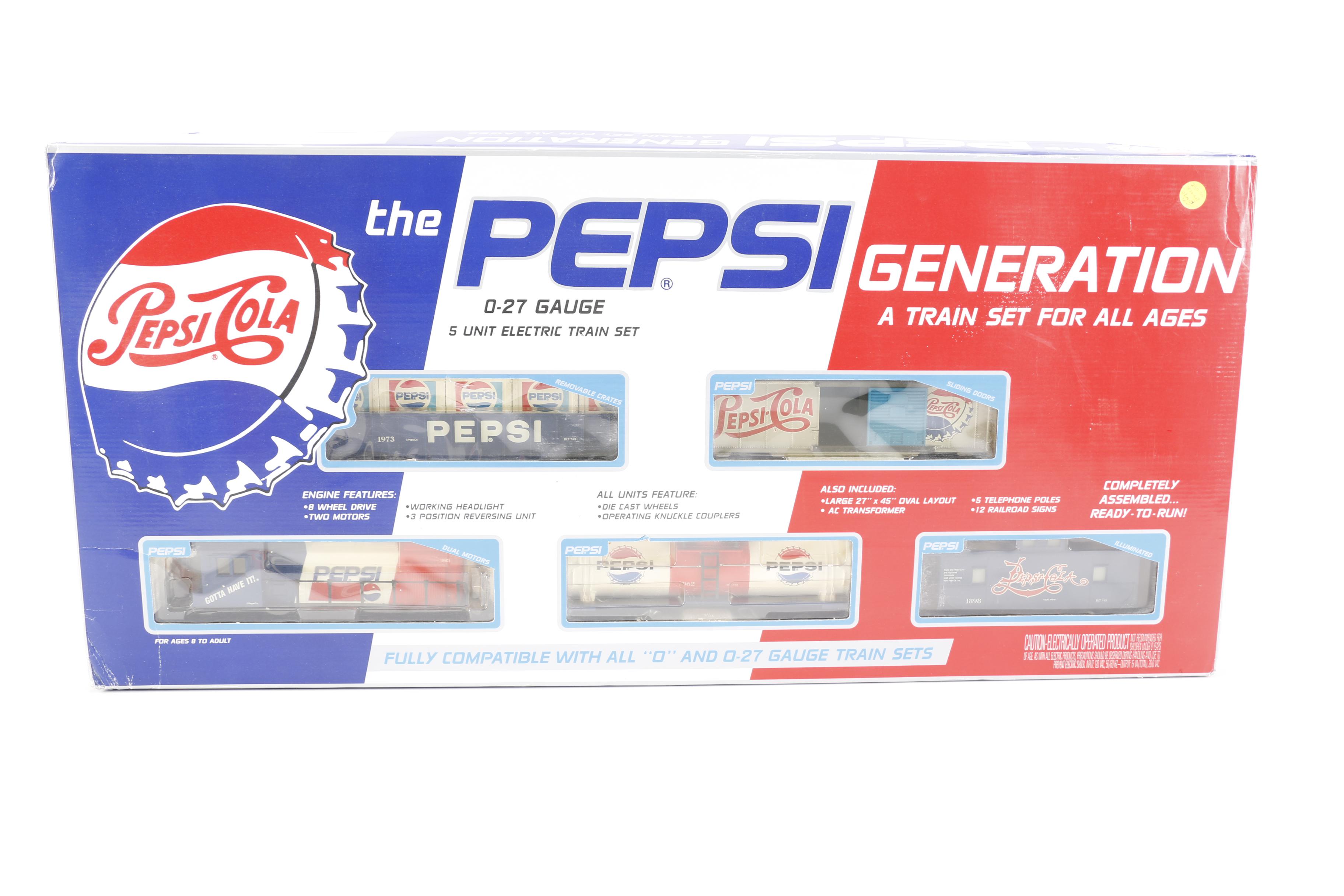 Pepsi Train Set and Train Cars
