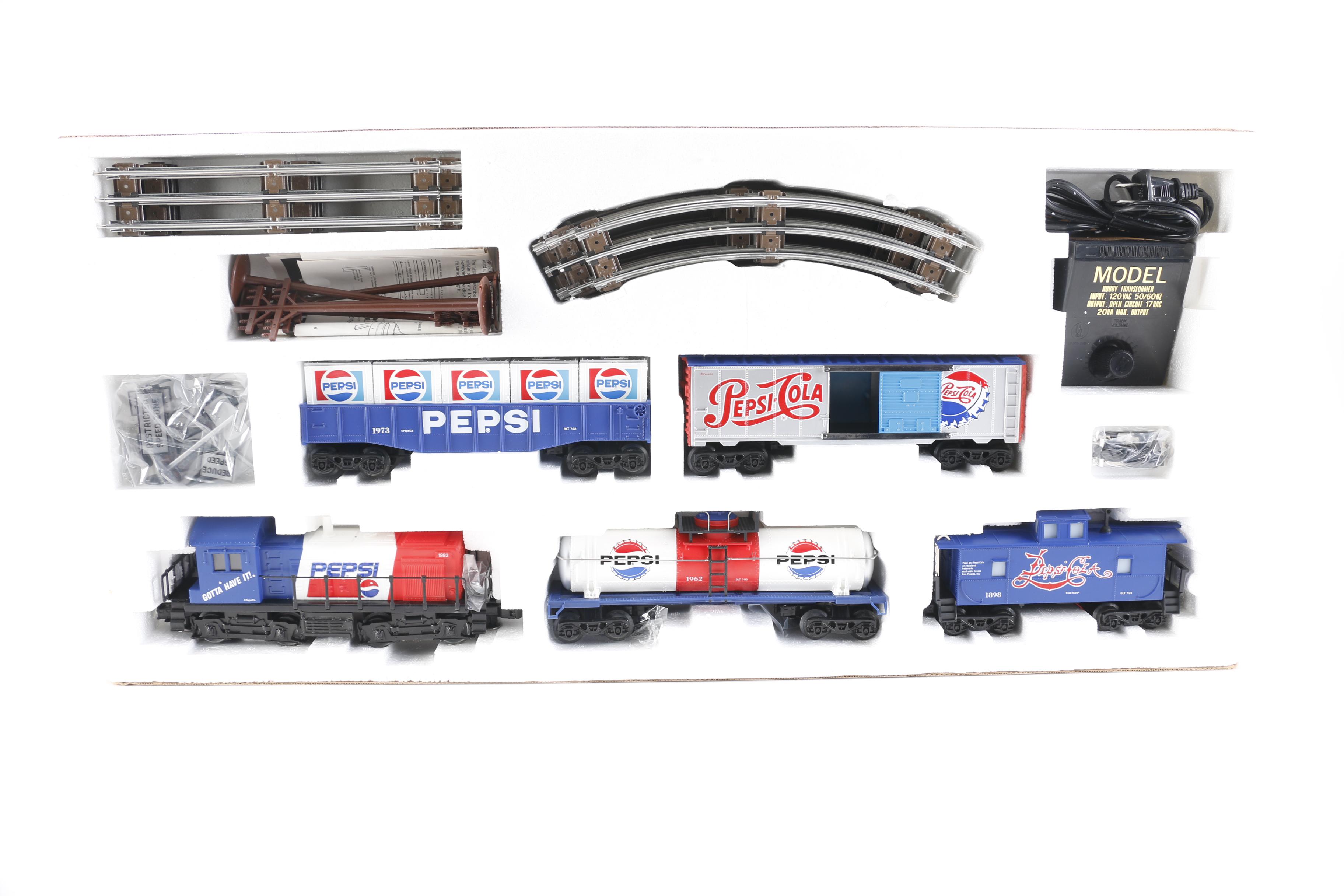 Pepsi Train Set and Train Cars