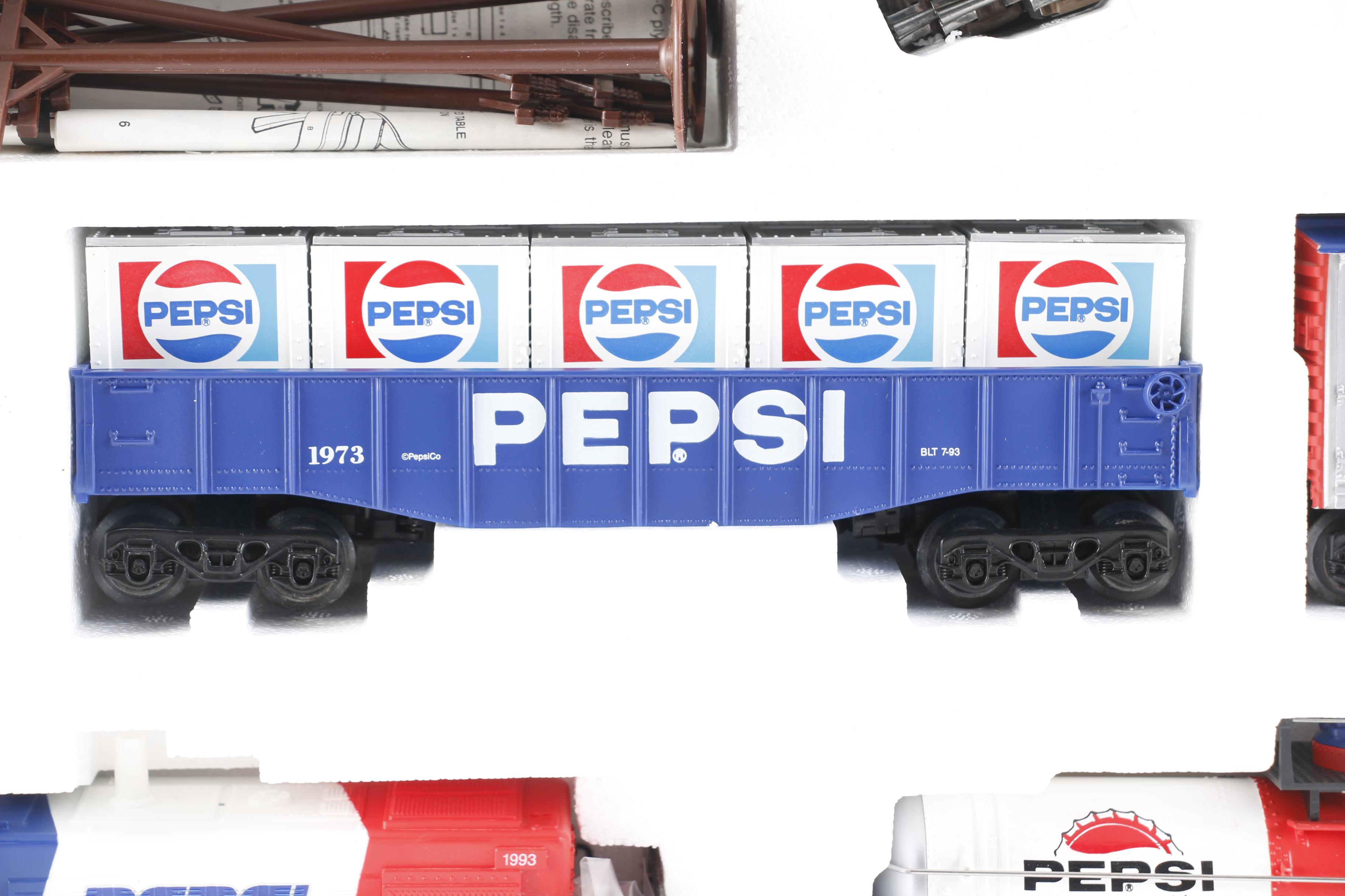 Pepsi Train Set and Train Cars