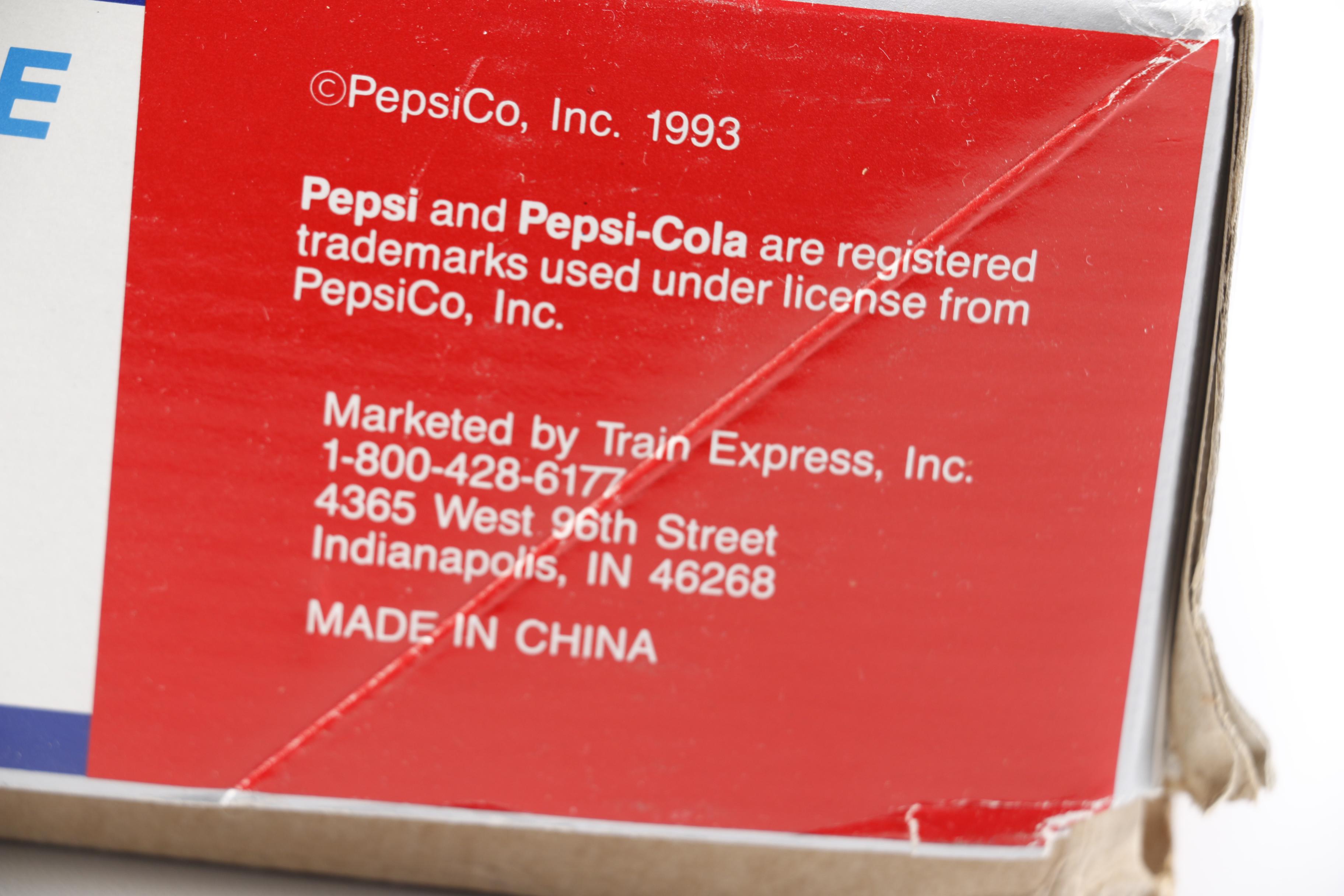 Pepsi Train Set and Train Cars