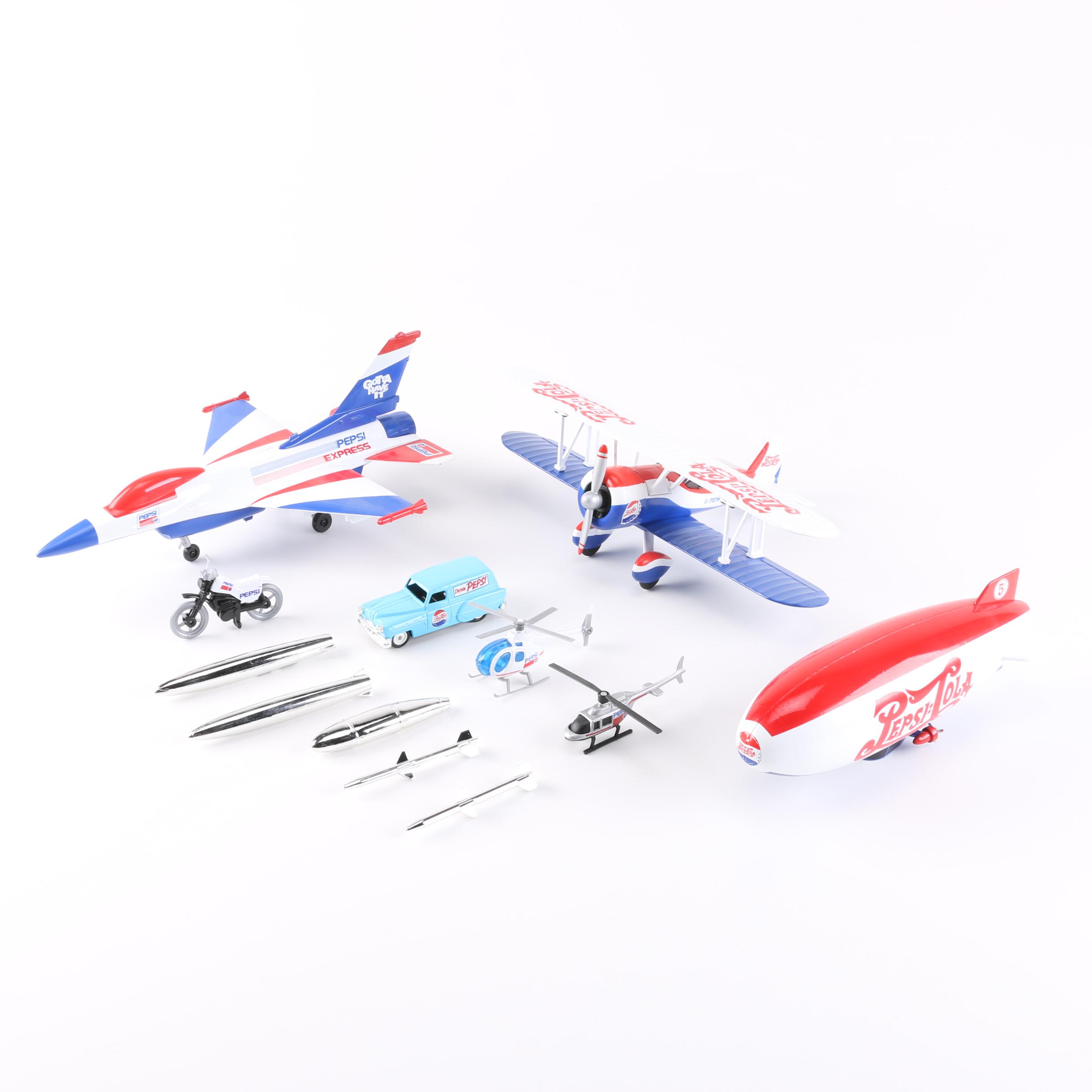Pepsi Advertisement Toy Planes and Cars