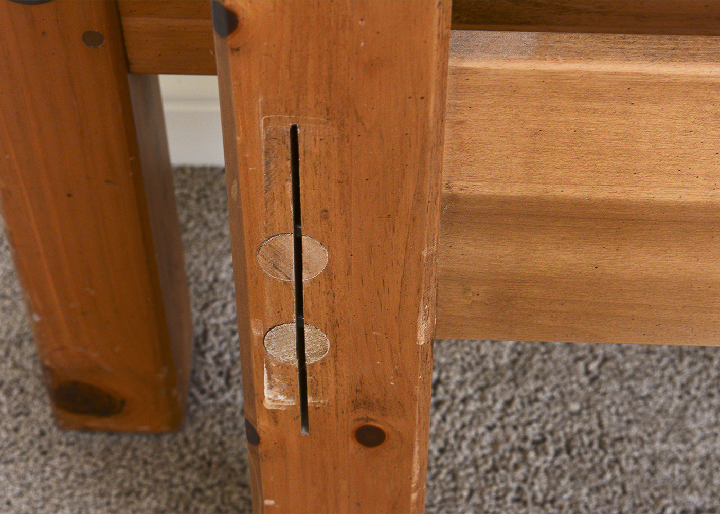 Ethan Allen Pine Queen-Size Four Poster Bed