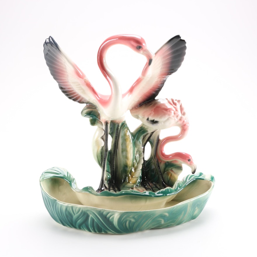 Mid-Century Flamingo Planter by Lane and Co.