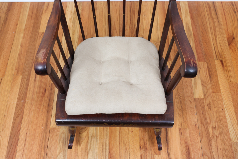 Vintage Hitchcock Style Rocking Chair by Nichols & Stone