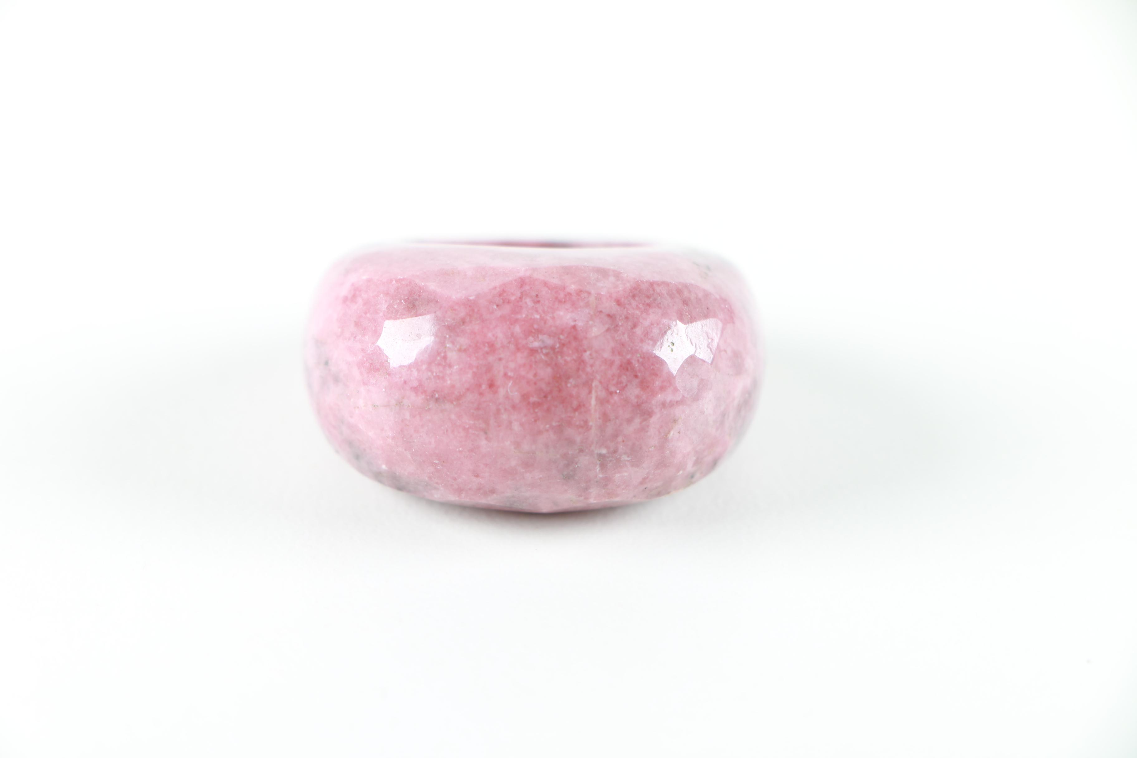 Solid Rhodonite Ring