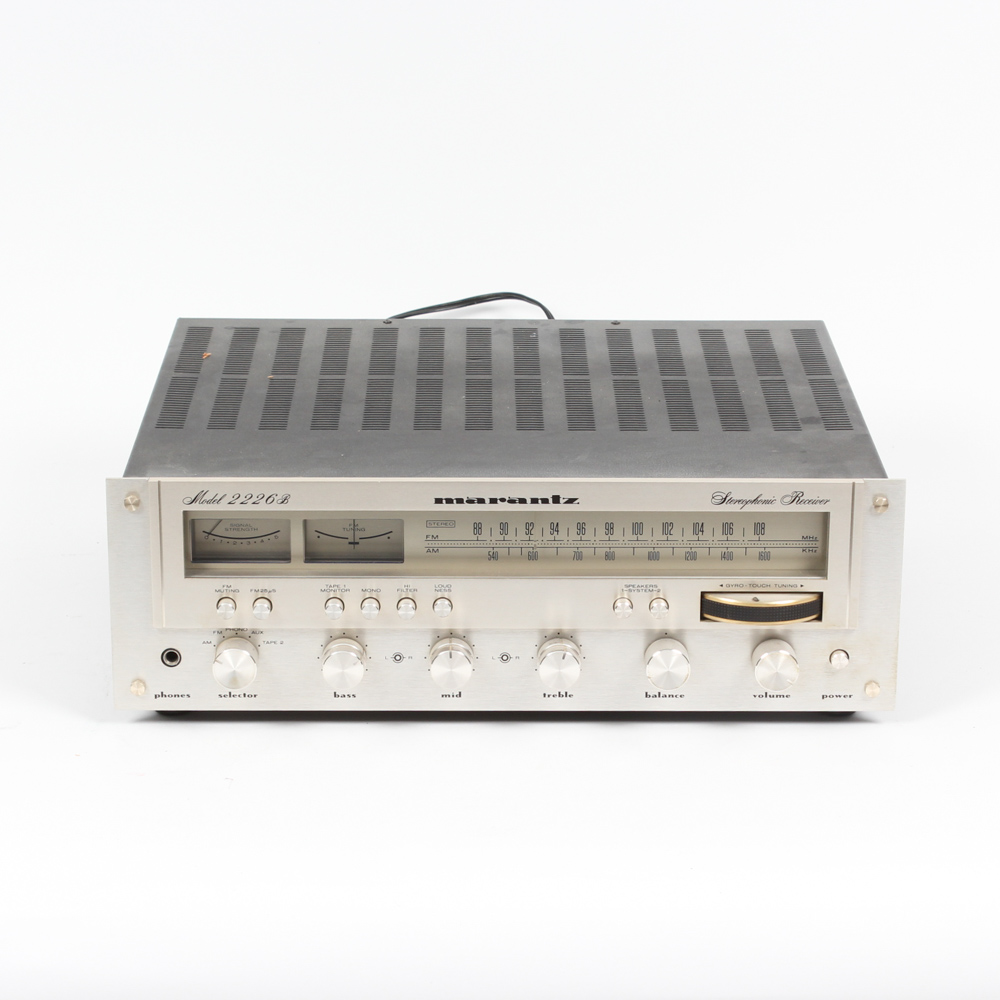 Marantz Stereophonic Receiver and Polk Audio Speakers