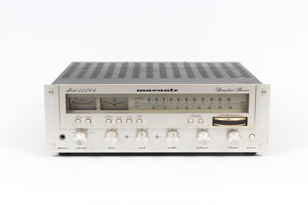 Marantz Stereophonic Receiver and Polk Audio Speakers