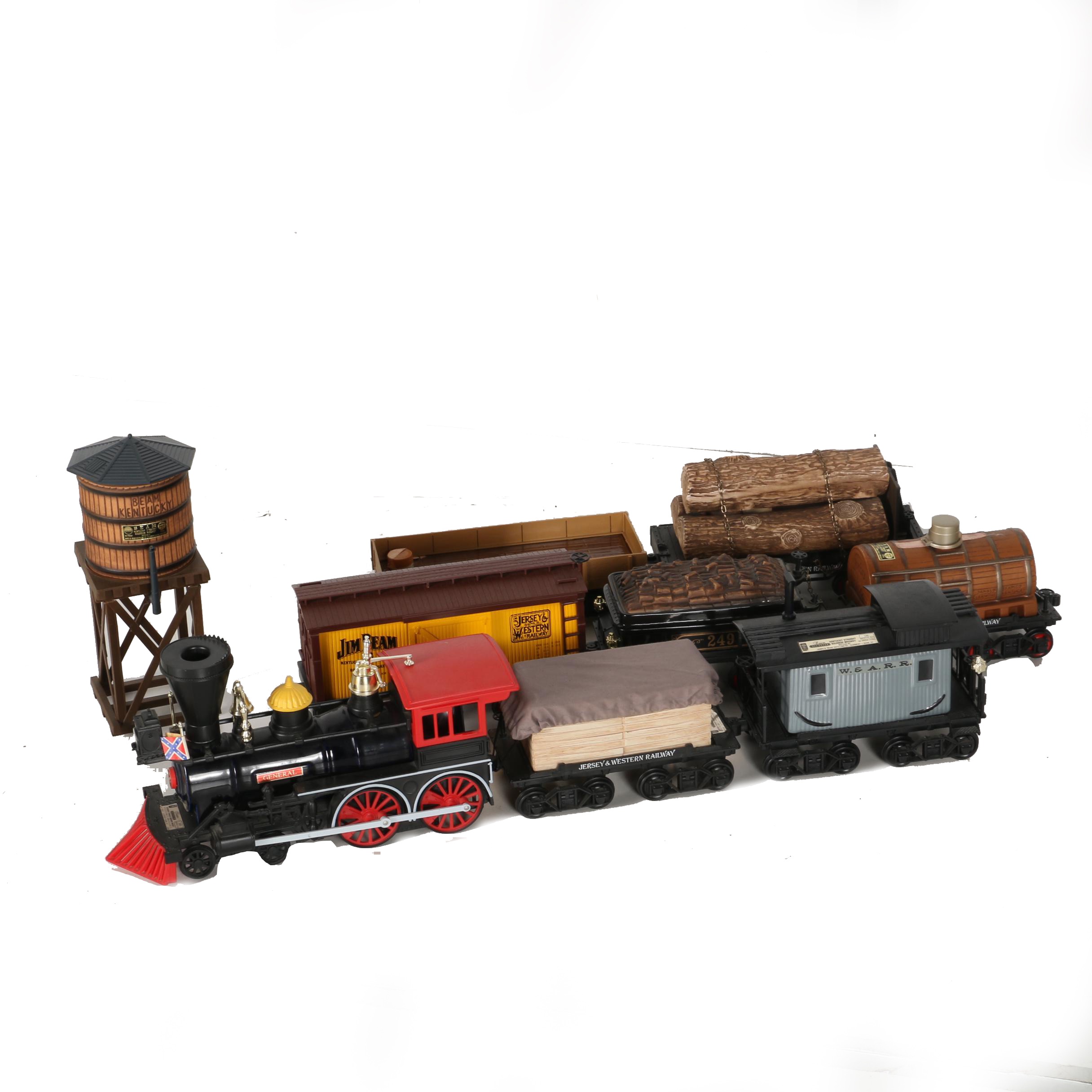 James Beam Model Train Style Decanters