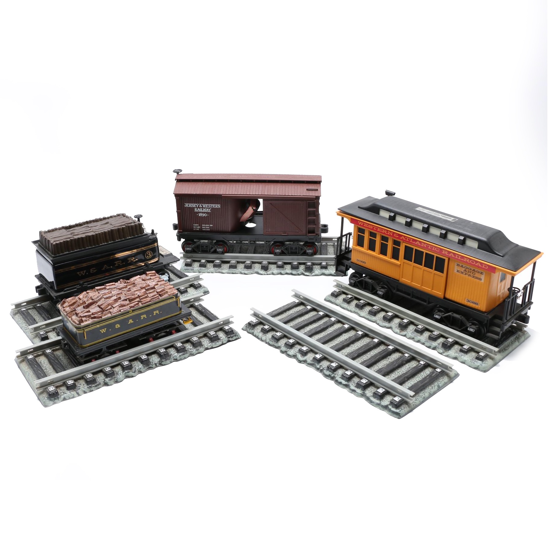 Jim Beam Model Train Cars Decanters and Tracks