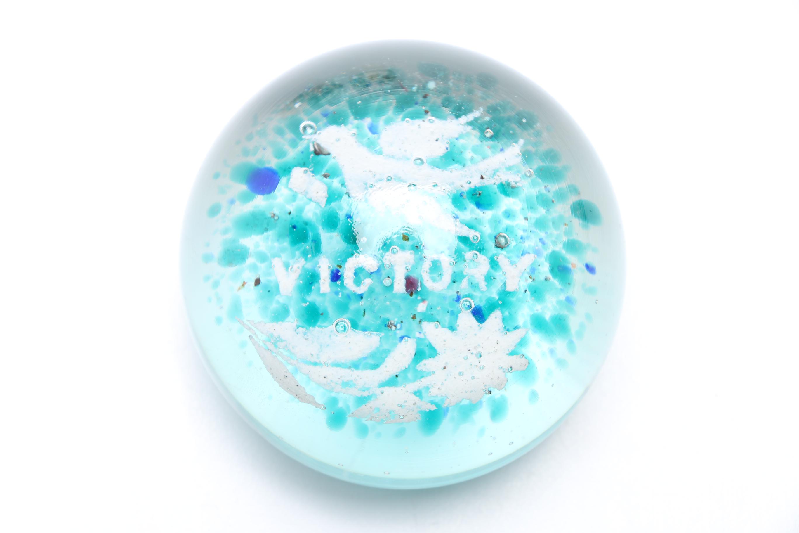 Four Handblown Glass Paperweights