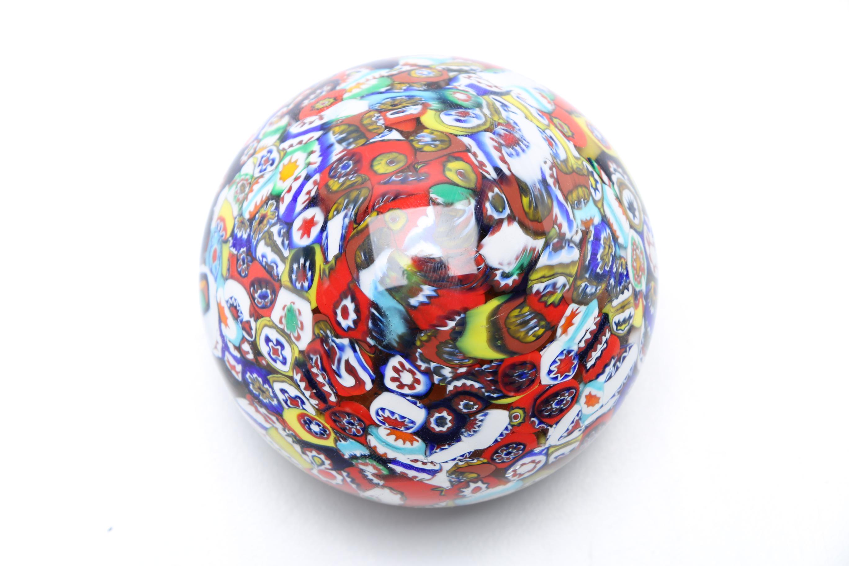 Four Handblown Glass Paperweights