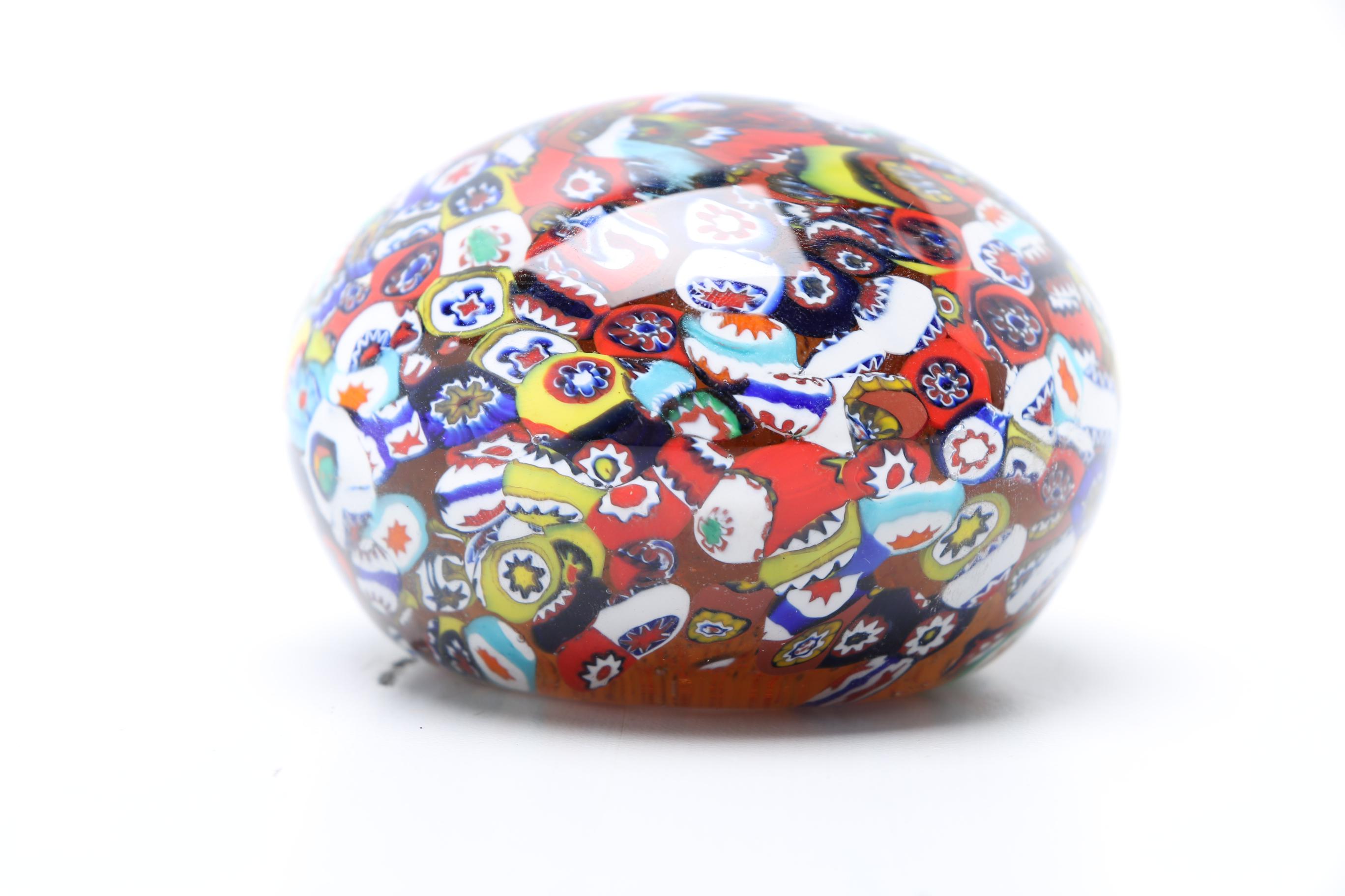 Four Handblown Glass Paperweights