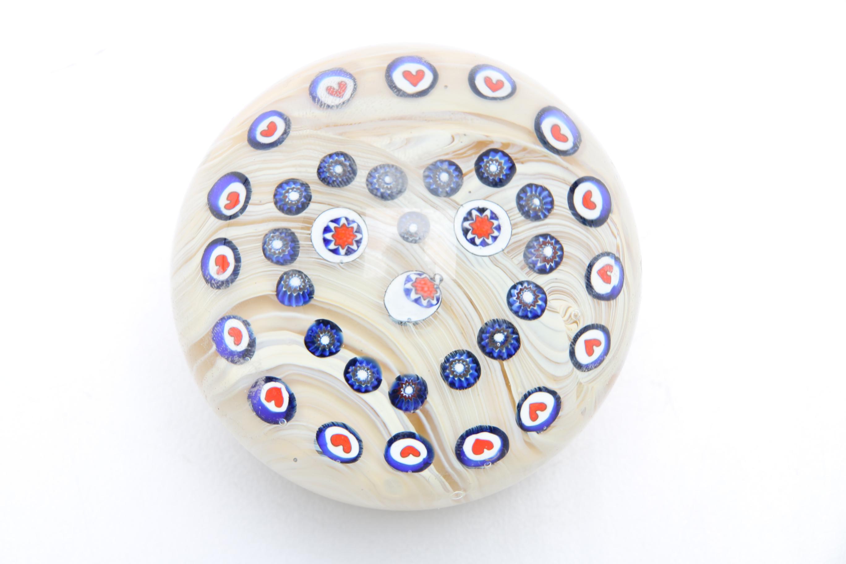 Four Handblown Glass Paperweights