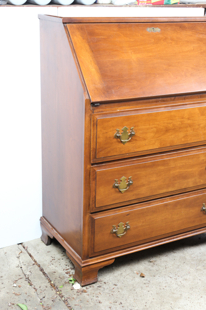 Vintage Federal Style Cherry Secretary