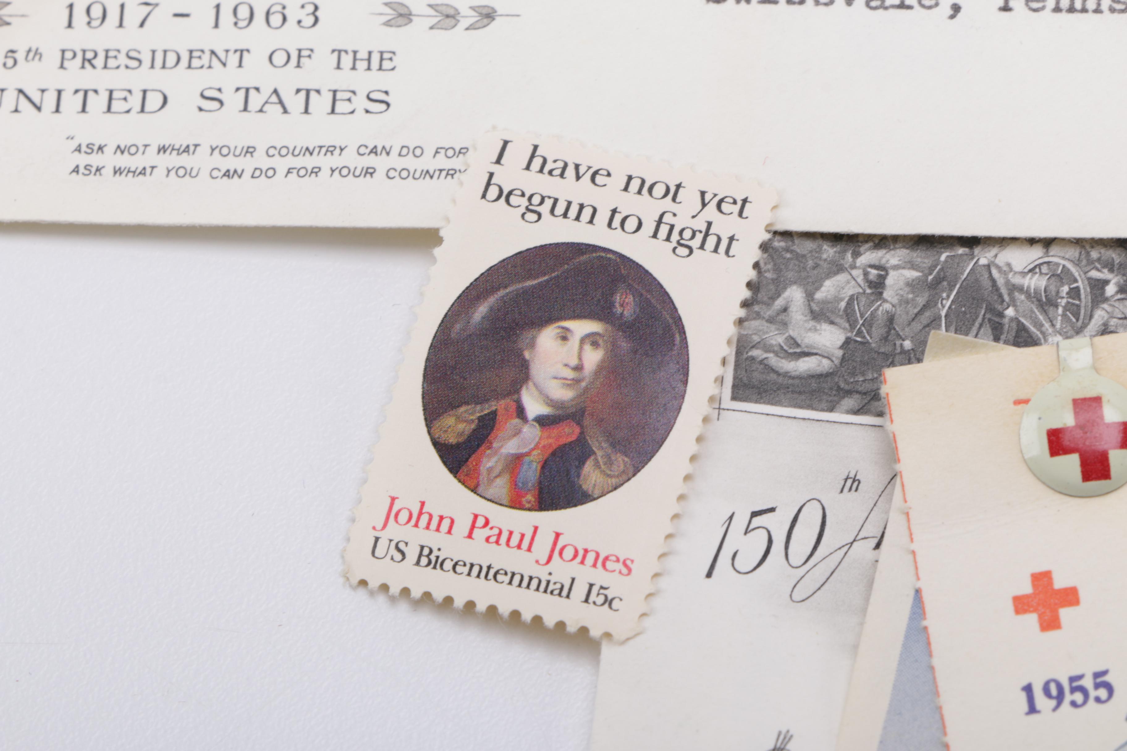 Vintage Collection of Stamps and Envelopes