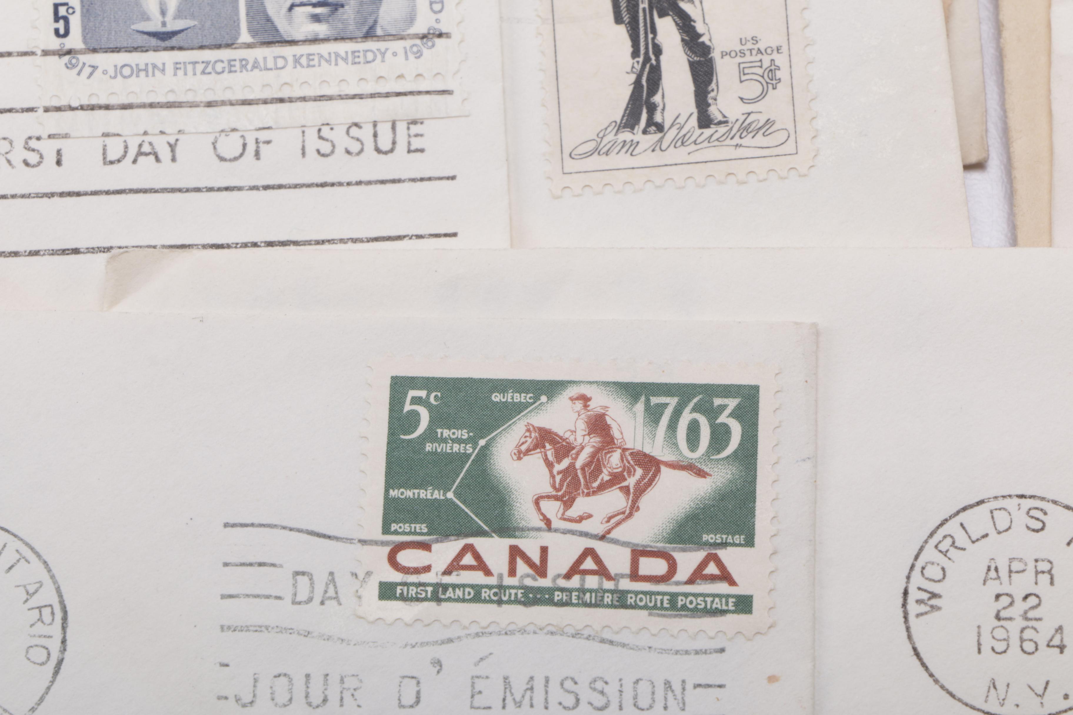 Vintage Collection of Stamps and Envelopes