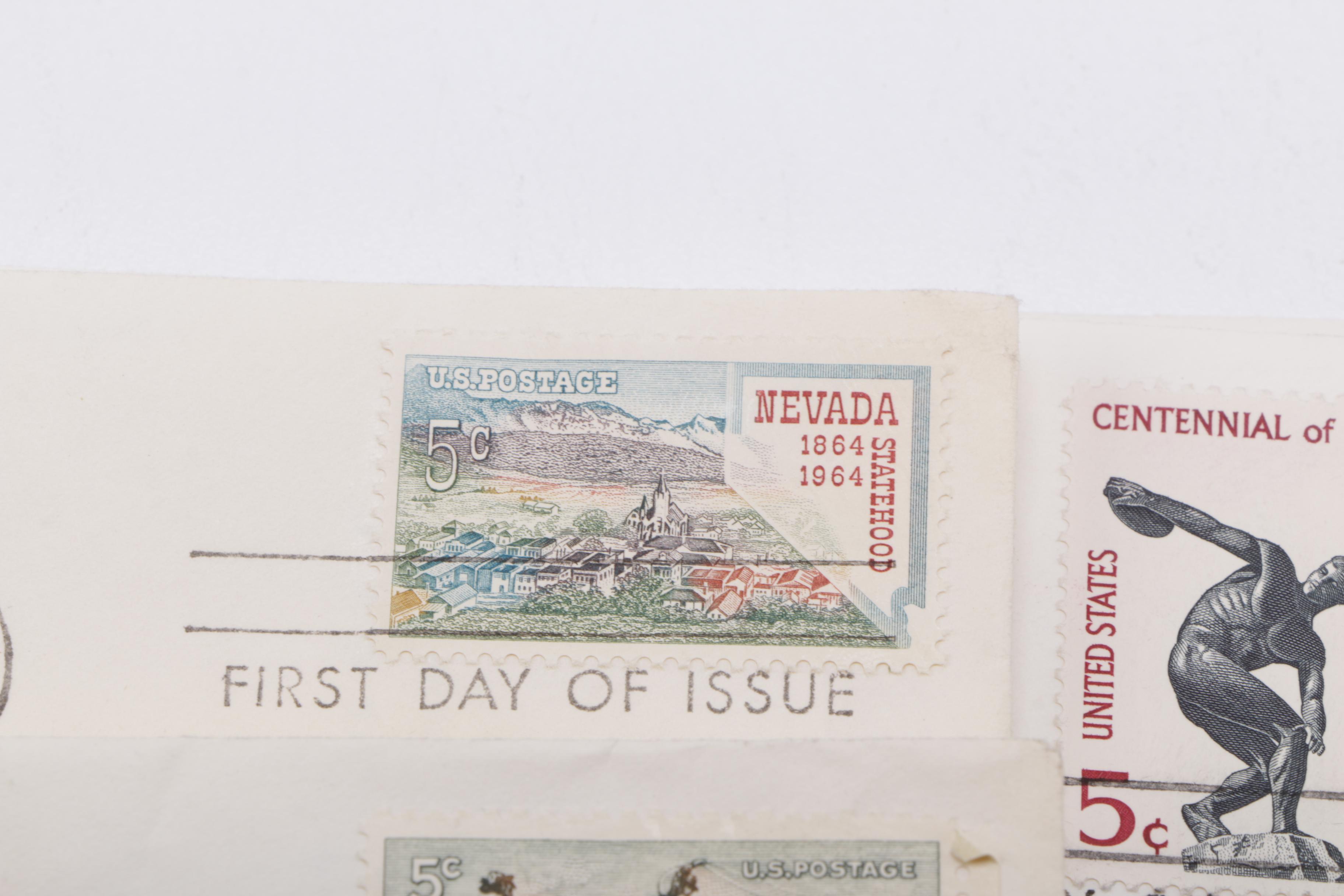 Vintage Collection of Stamps and Envelopes