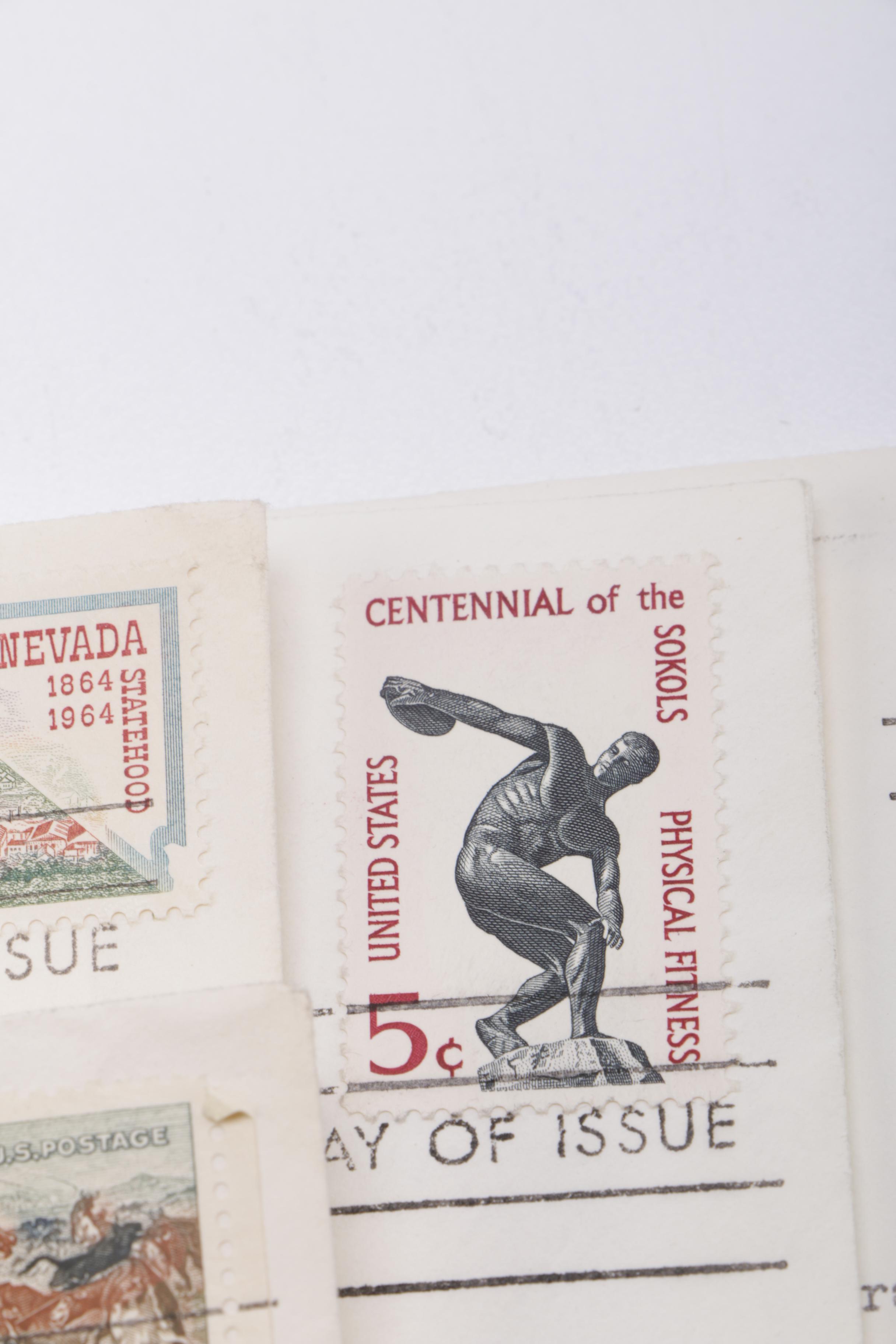 Vintage Collection of Stamps and Envelopes