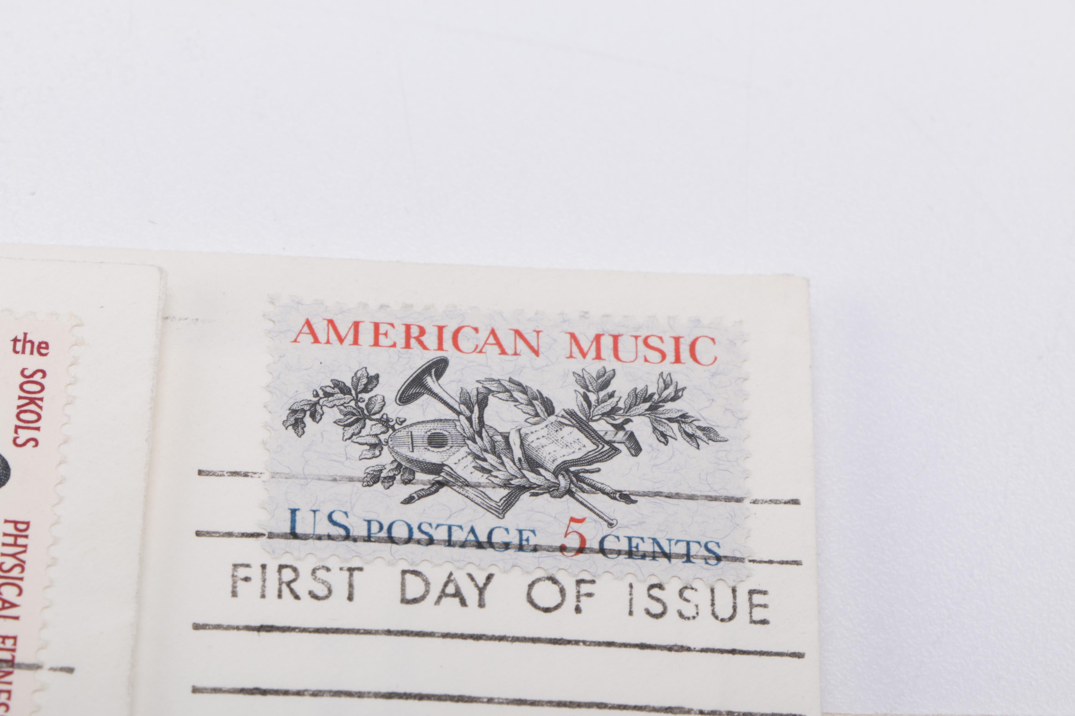 Vintage Collection of Stamps and Envelopes