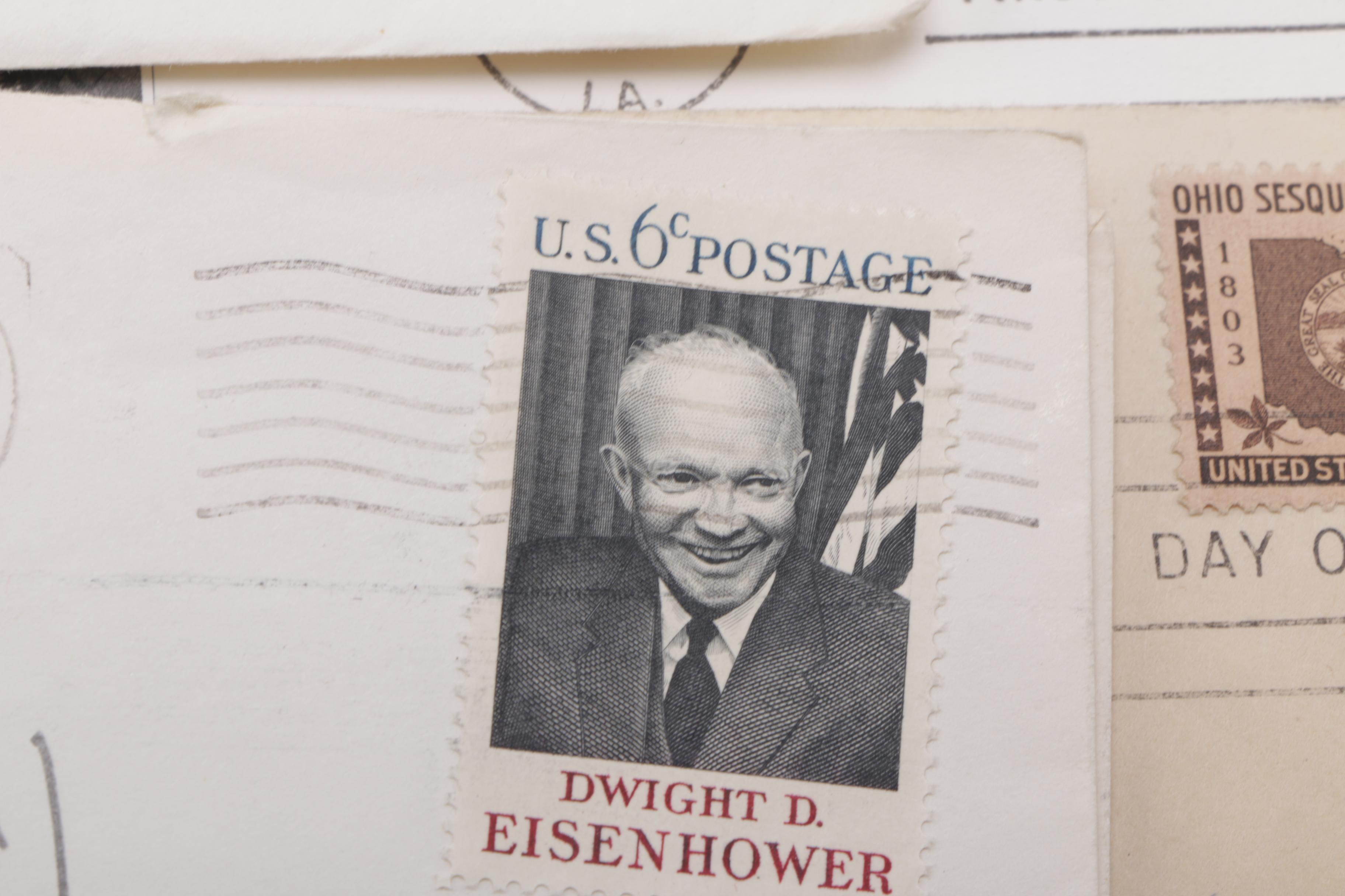 Vintage Collection of Stamps and Envelopes