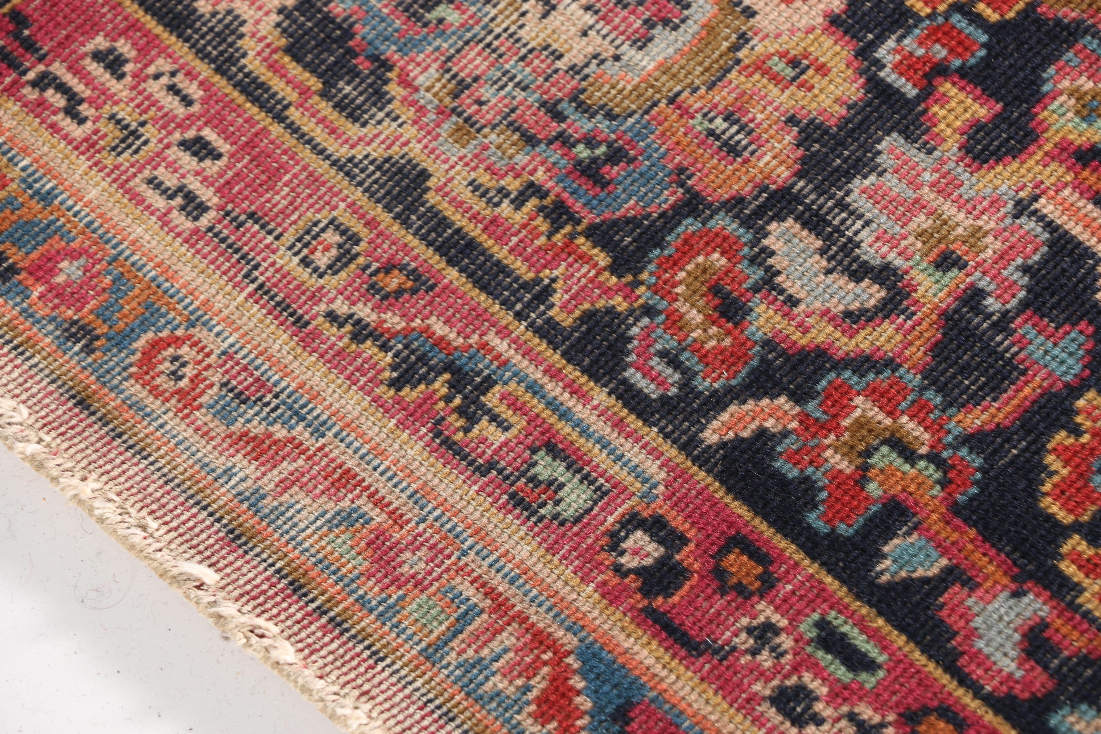 Room-Sized Handwoven Sarouk Area Rug
