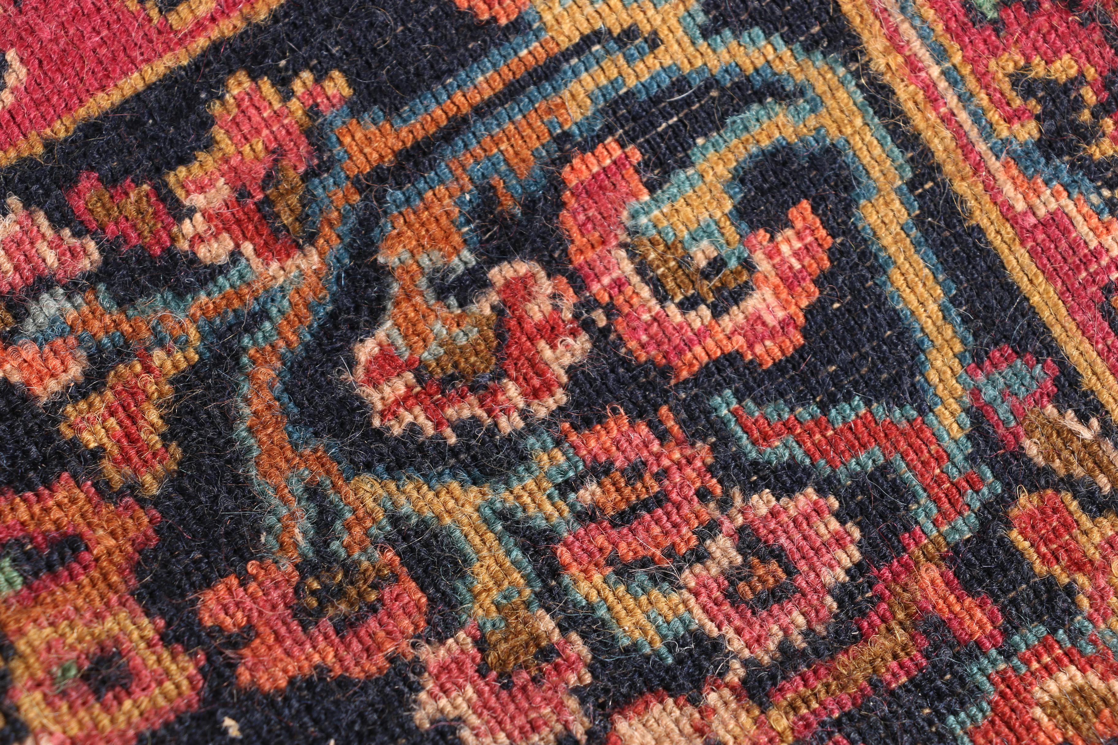 Room-Sized Handwoven Sarouk Area Rug