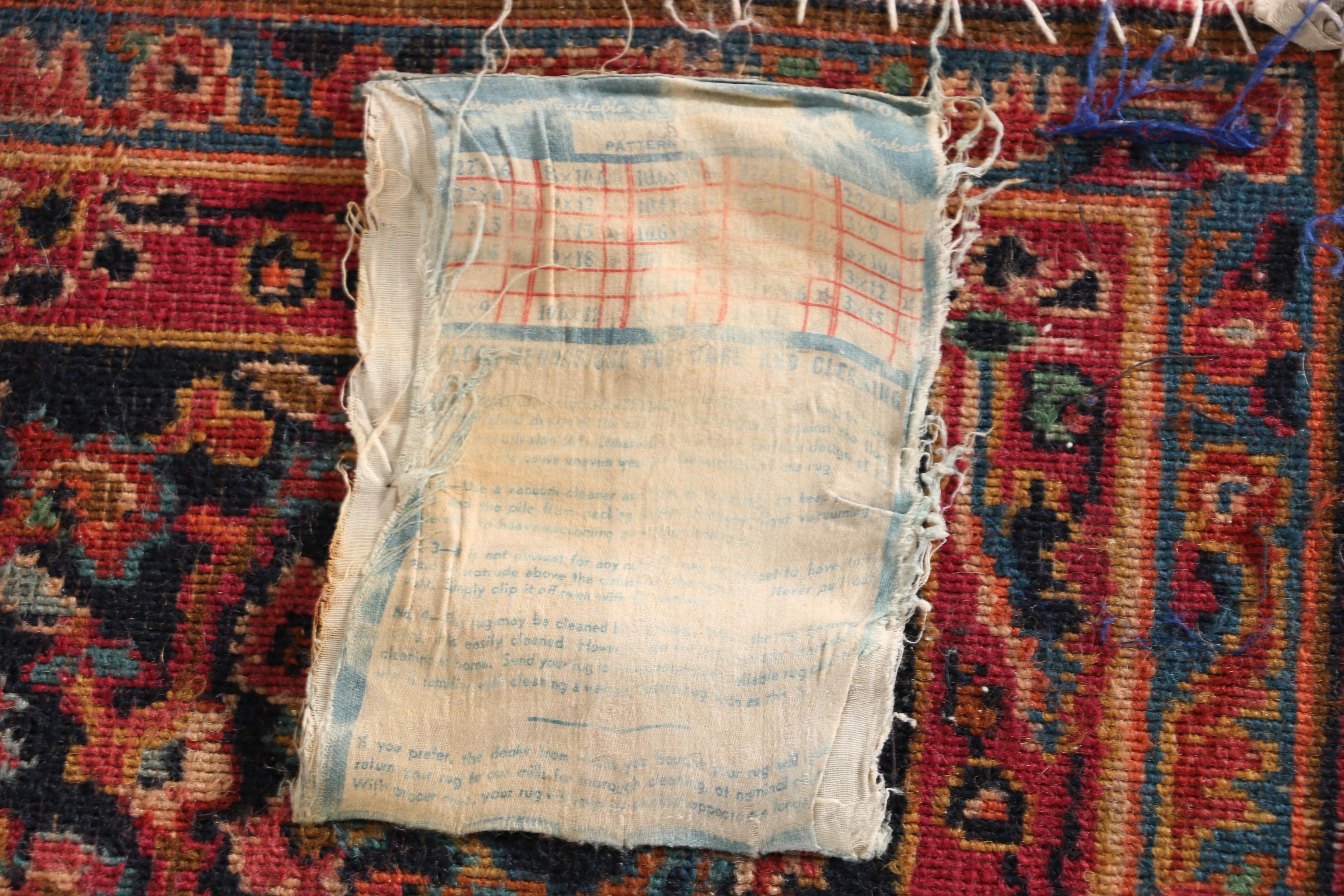 Room-Sized Handwoven Sarouk Area Rug