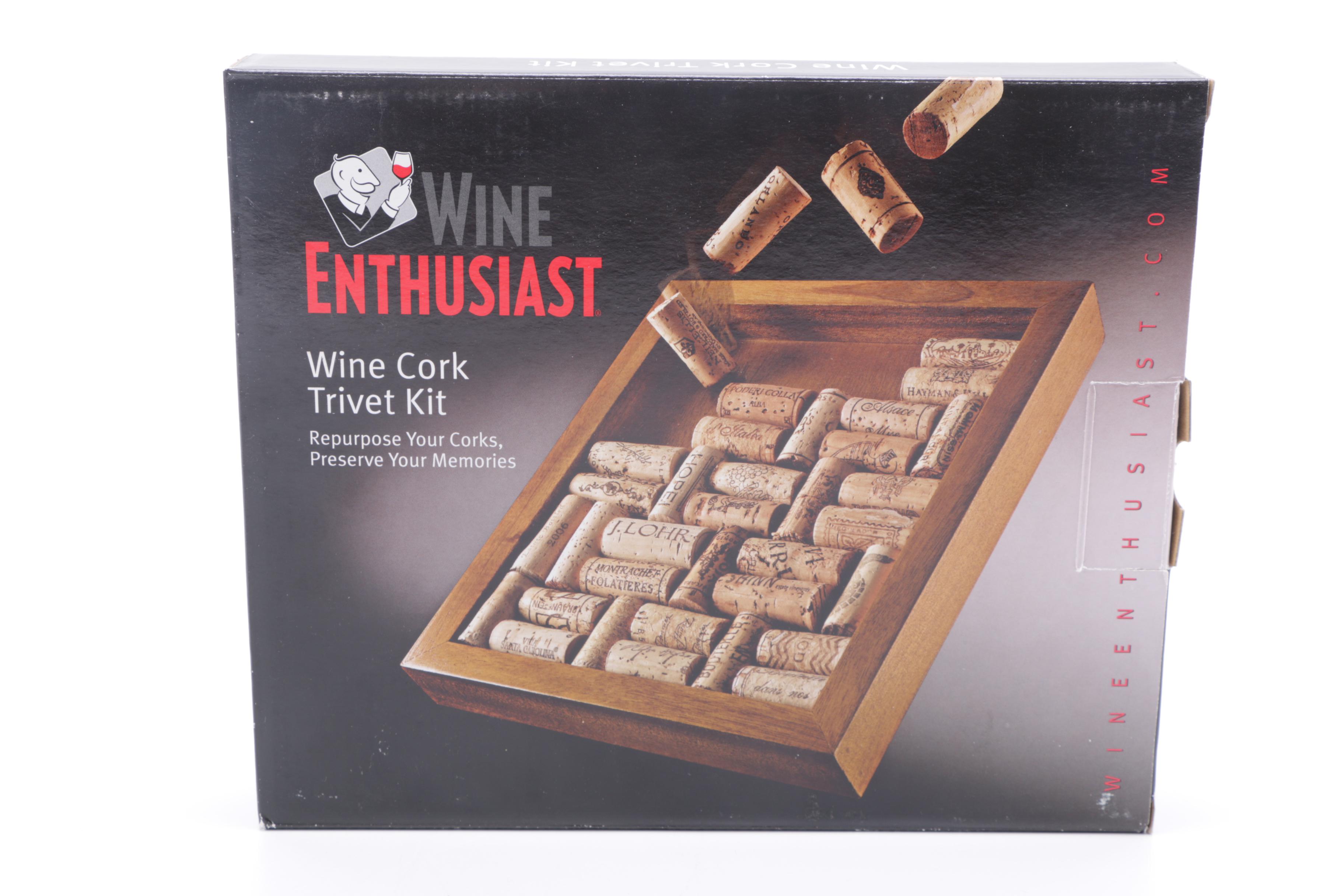 Wine Enthusiast Wine Cork Trivet Kits