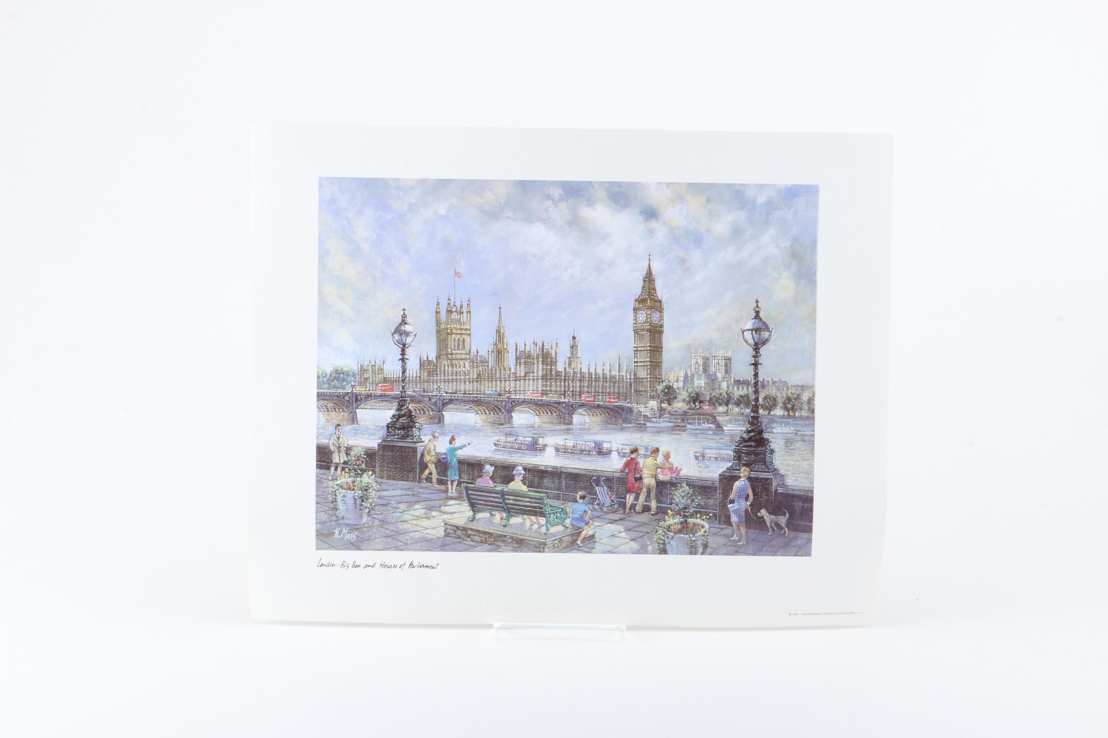 After H. Moss Offset Lithographs of London Landmarks