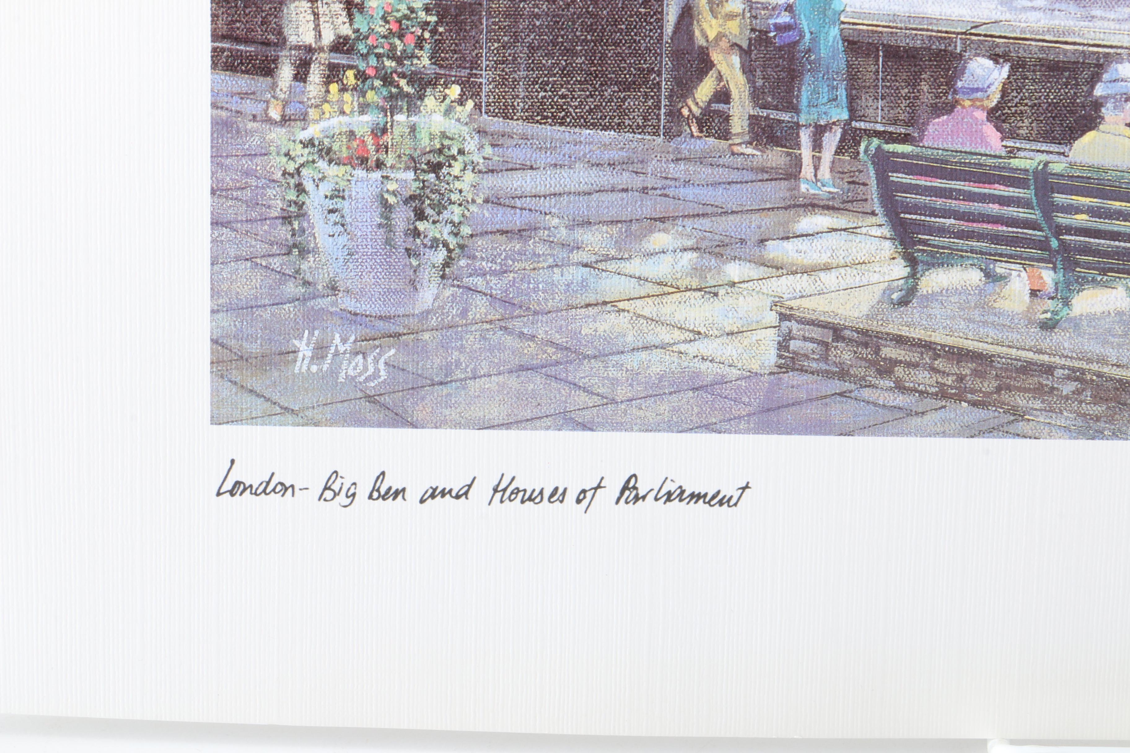 After H. Moss Offset Lithographs of London Landmarks