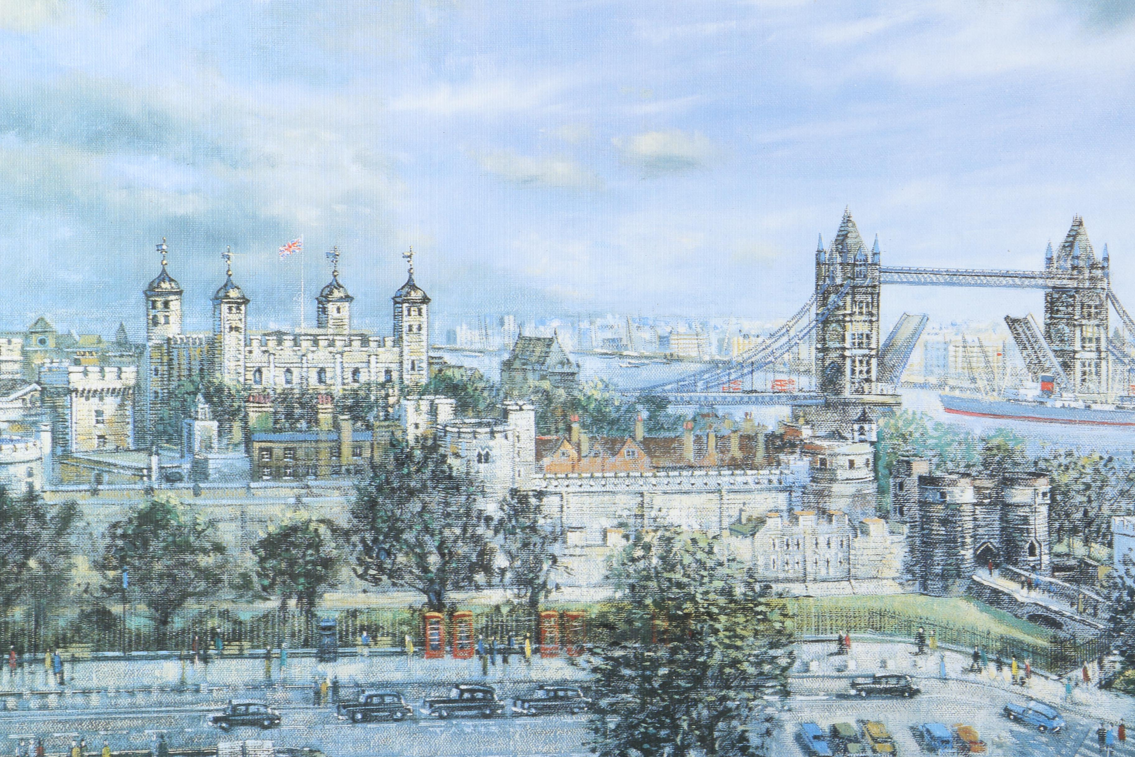 After H. Moss Offset Lithographs of London Landmarks