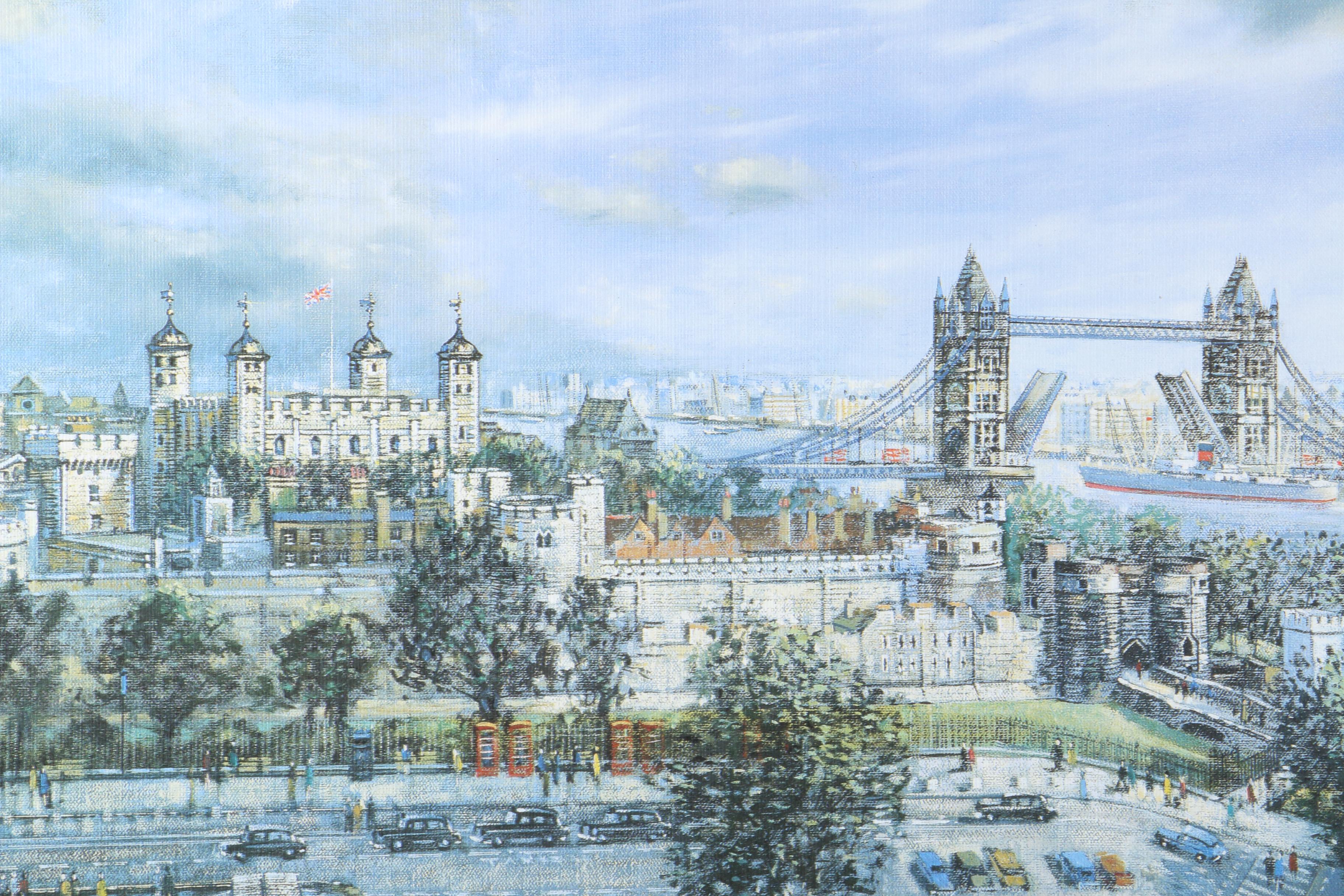 After H. Moss Offset Lithographs of London Landmarks