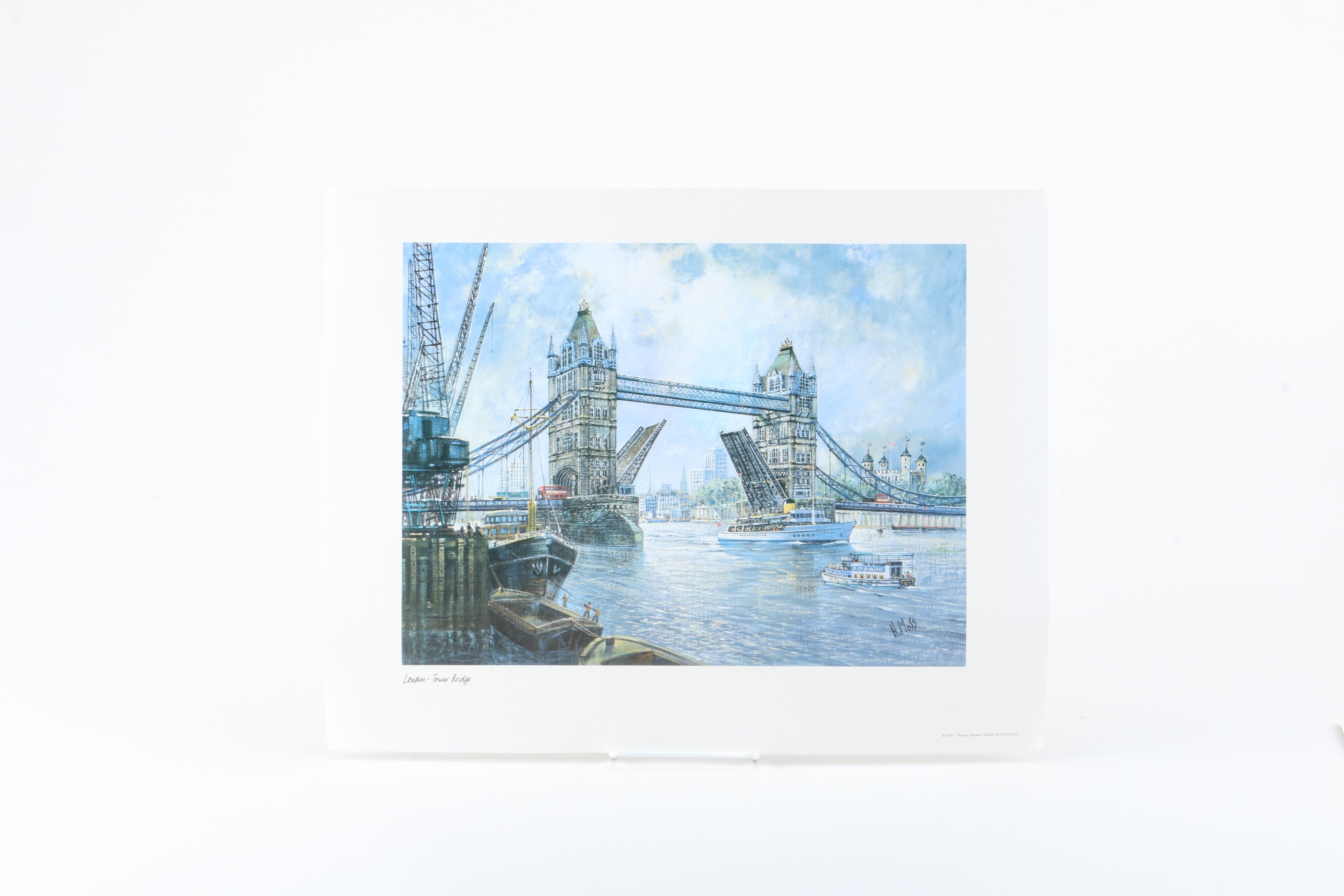 After H. Moss Offset Lithographs of London Landmarks