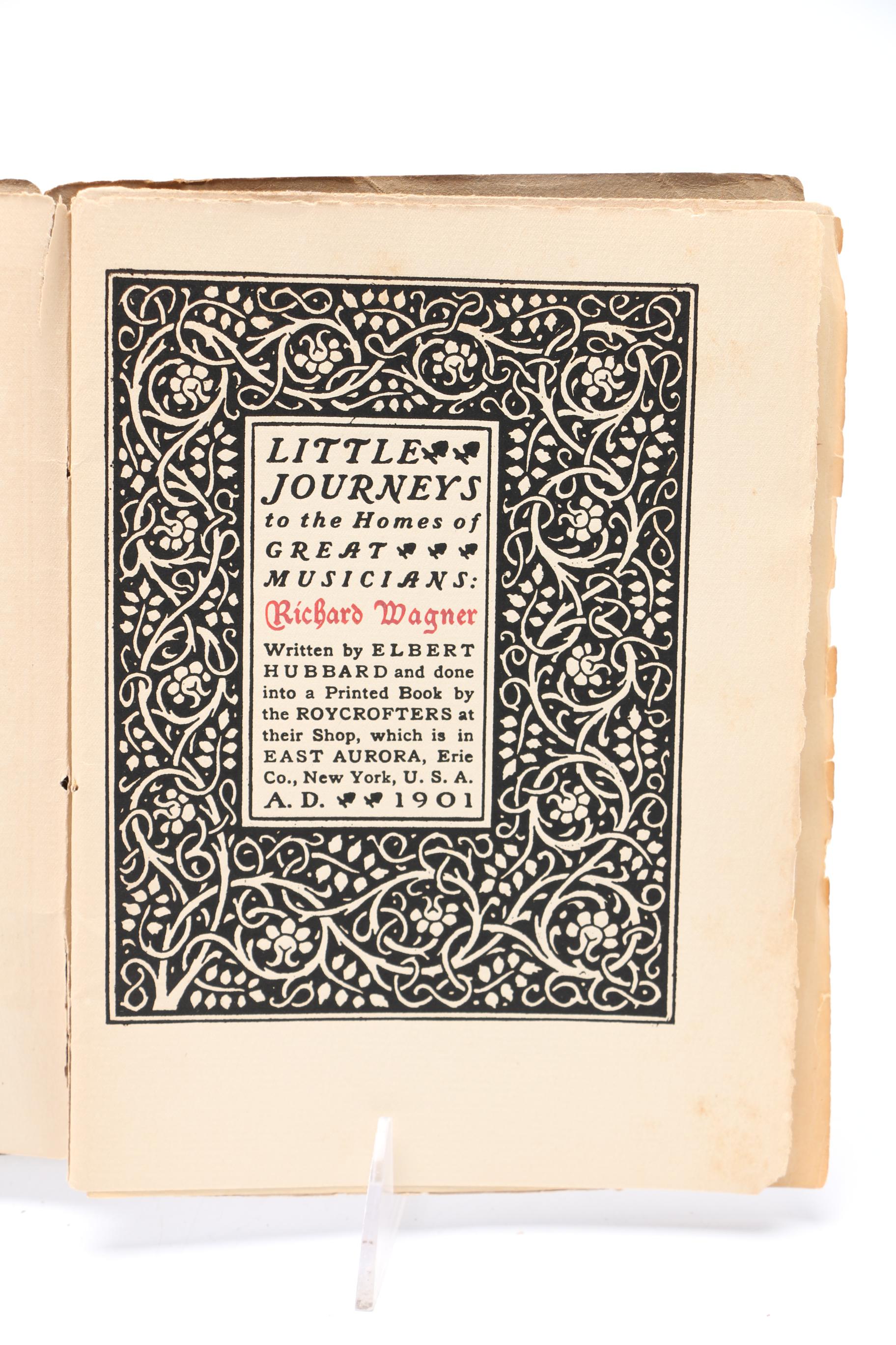 1901 "Little Journeys To The Homes of Great Musicians" Series by Elbert Hubbard