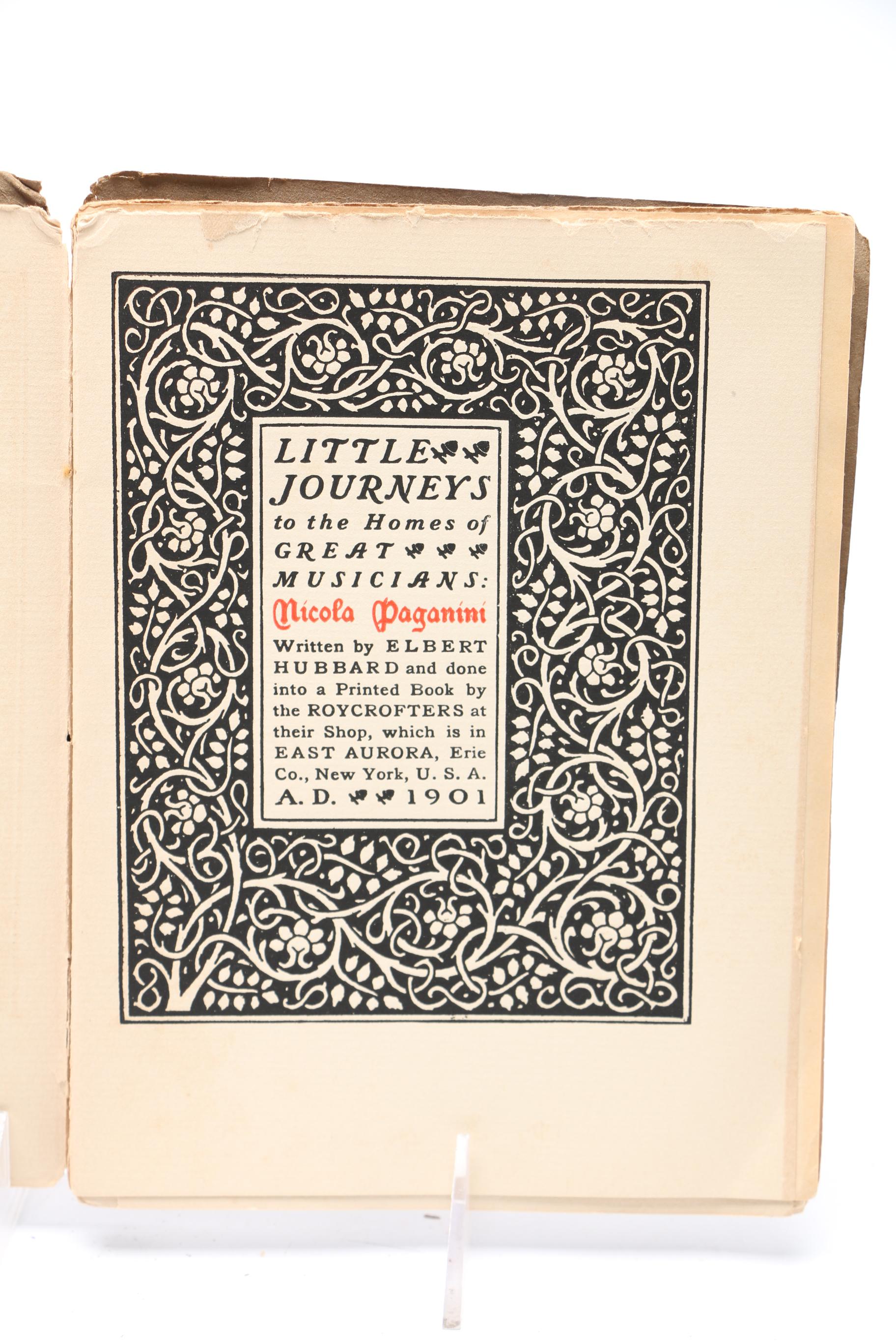 1901 "Little Journeys To The Homes of Great Musicians" Series by Elbert Hubbard