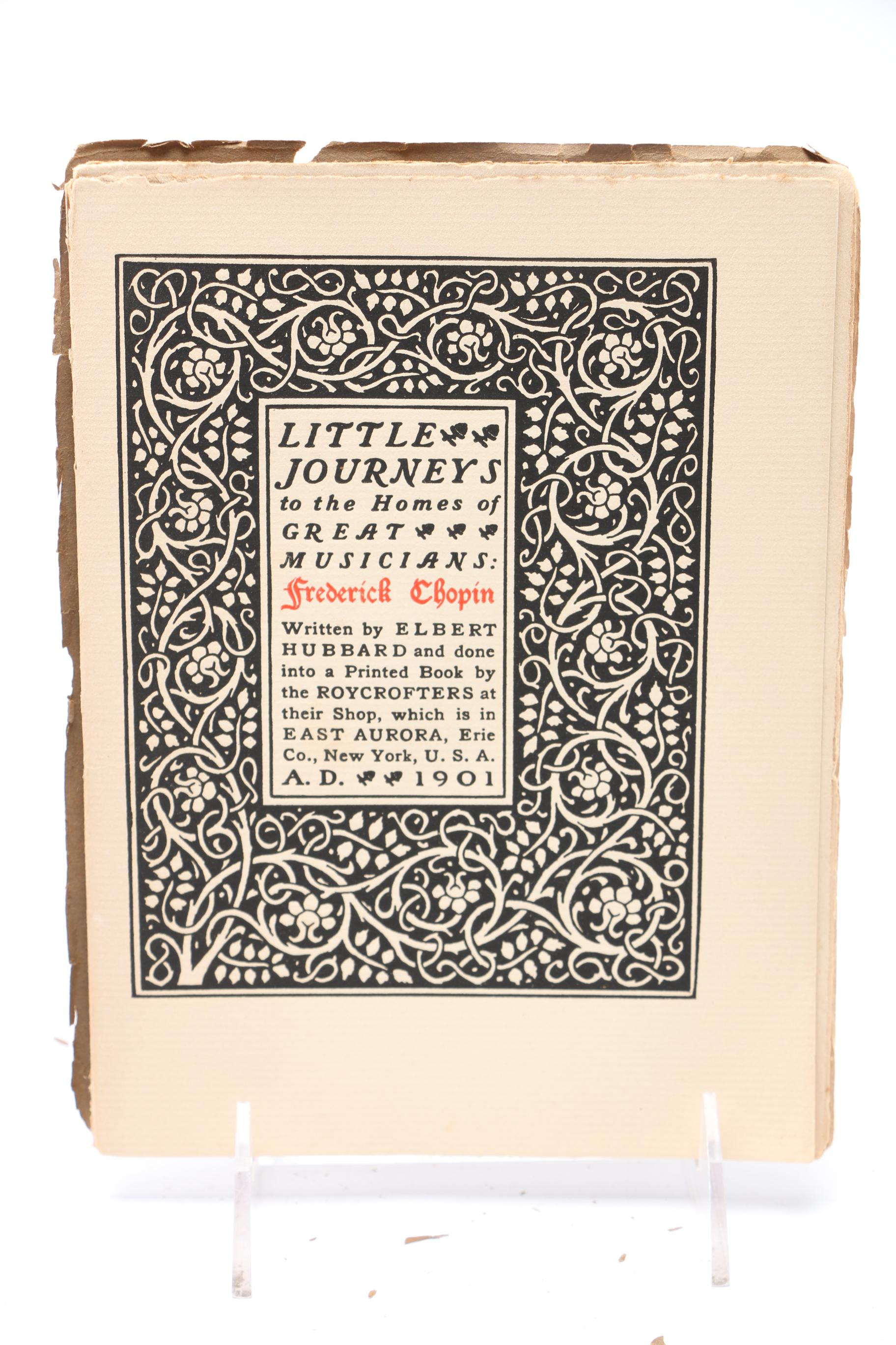 1901 "Little Journeys To The Homes of Great Musicians" Series by Elbert Hubbard