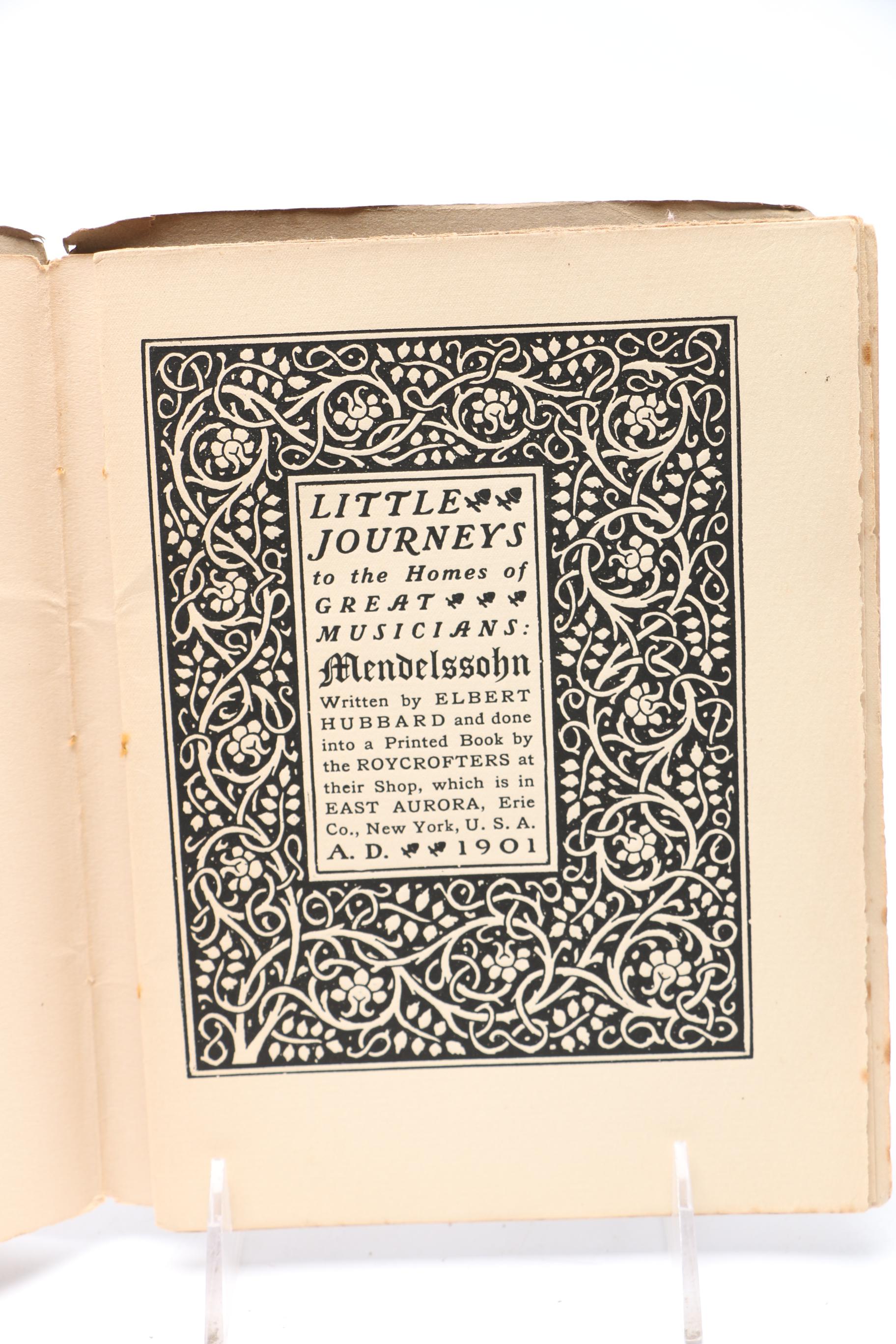 1901 "Little Journeys To The Homes of Great Musicians" Series by Elbert Hubbard