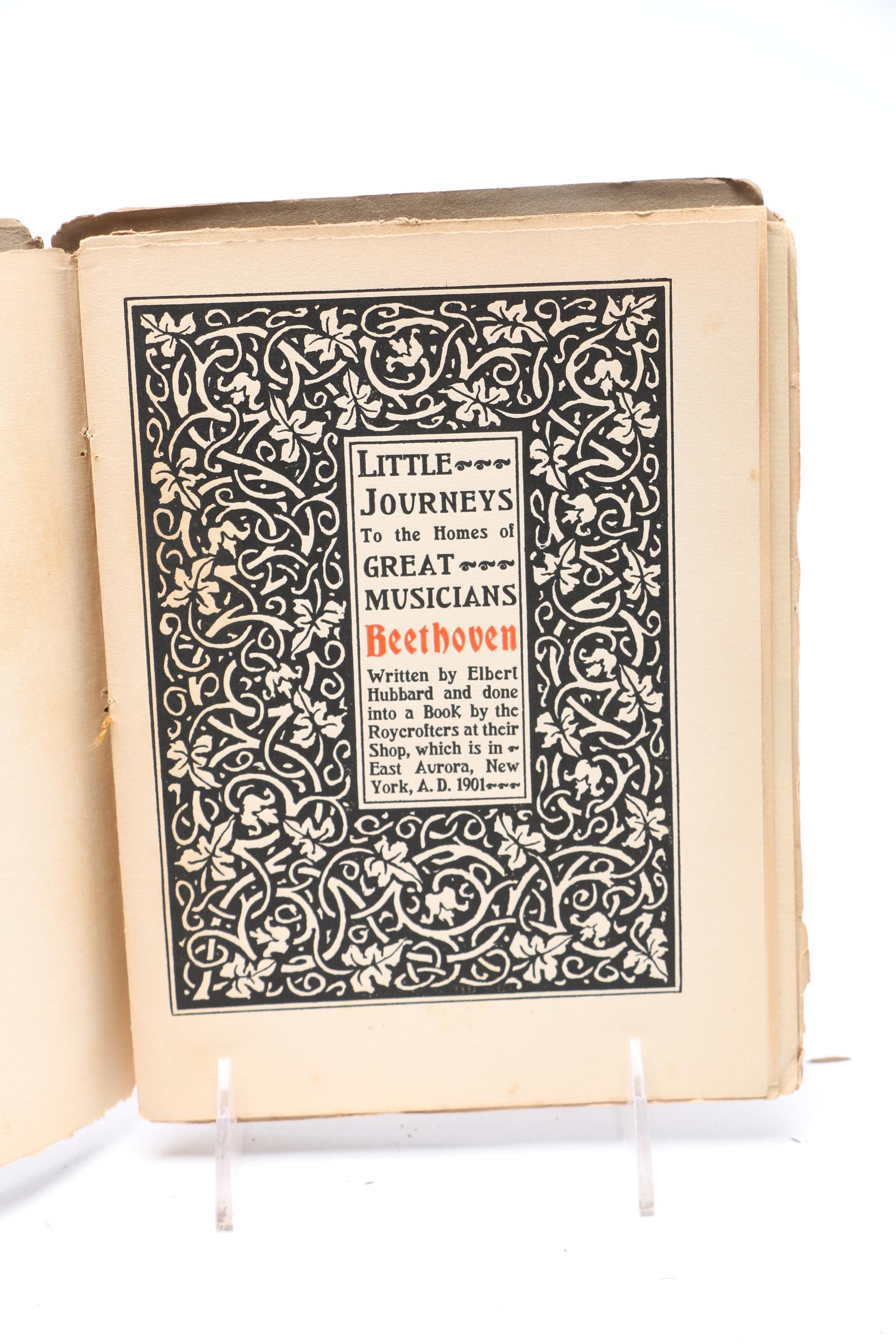 1901 "Little Journeys To The Homes of Great Musicians" Series by Elbert Hubbard